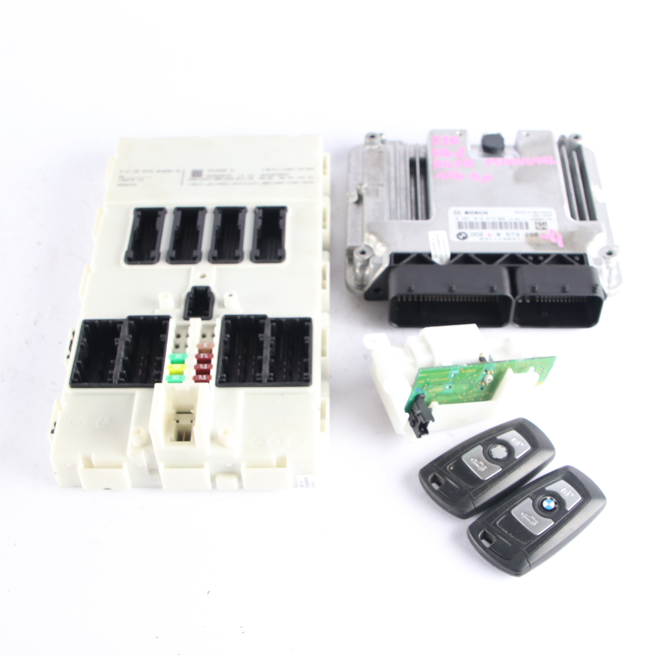 BMW F20 F21 116d N47N 116HP ECU Enigne Unit Kit DDE 8573258 + Keys + FEM Manual