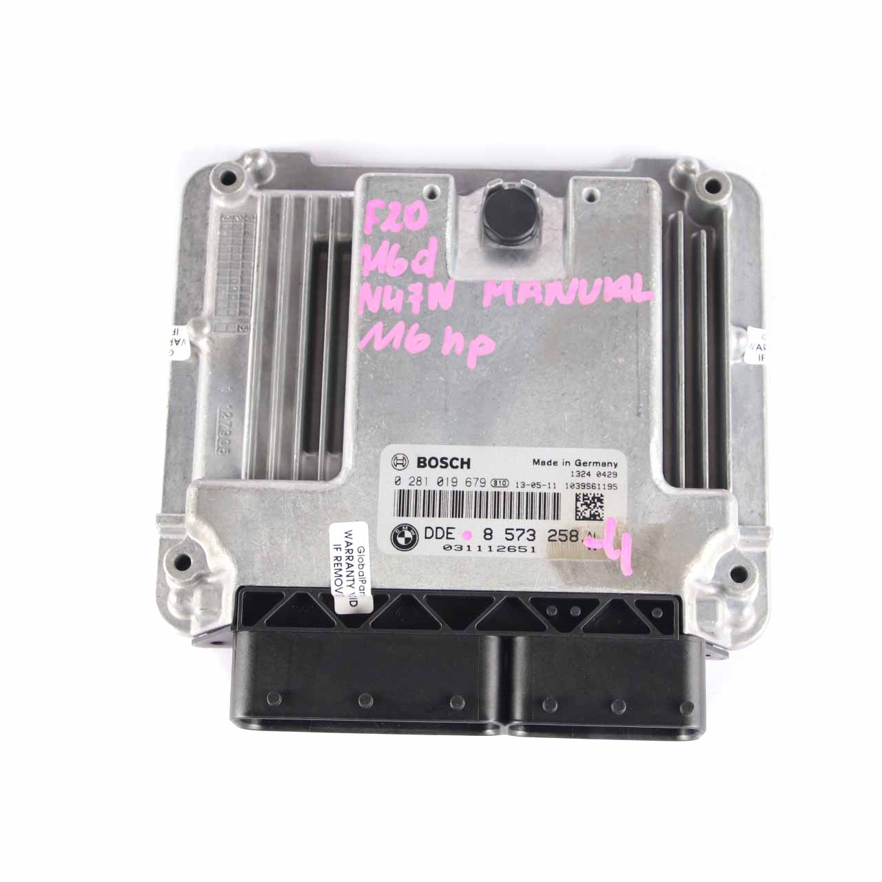 BMW F20 F21 116d N47N 116HP ECU Enigne Unit Kit DDE 8573258 + Keys + FEM Manual