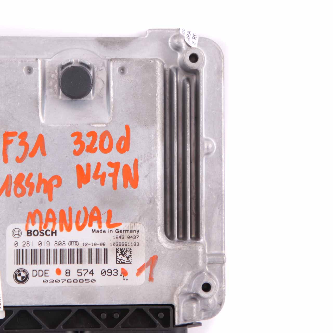 BMW F20 F30 120d 320d 184HP Engine Control Unit N47N ECU DDE 8574093 Manual