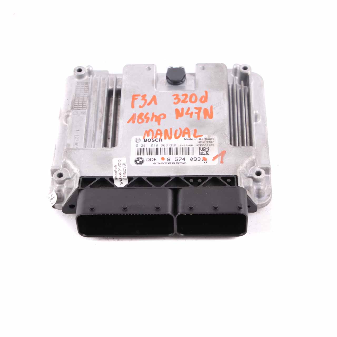 BMW F20 F30 120d 320d 184HP Engine Control Unit N47N ECU DDE 8574093 Manual