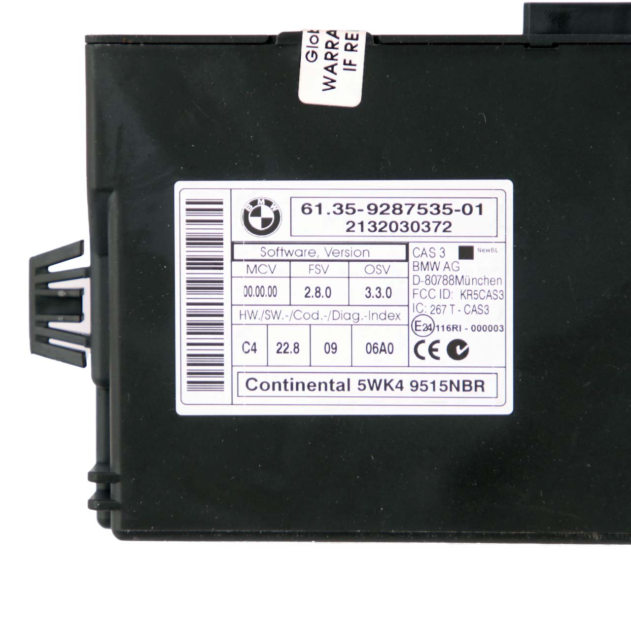 BMW X1 E84 18d Diesel N47N Engine Unit ECU Kit DDE 8574351 + CAS3 + Key Manual