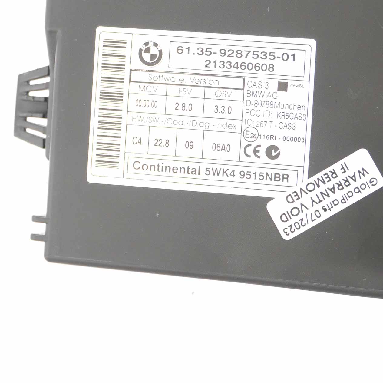 BMW X1 E84 18dX Diesel N47N Engine Unit ECU Kit DDE 8574351 + CAS3 + Key Manual