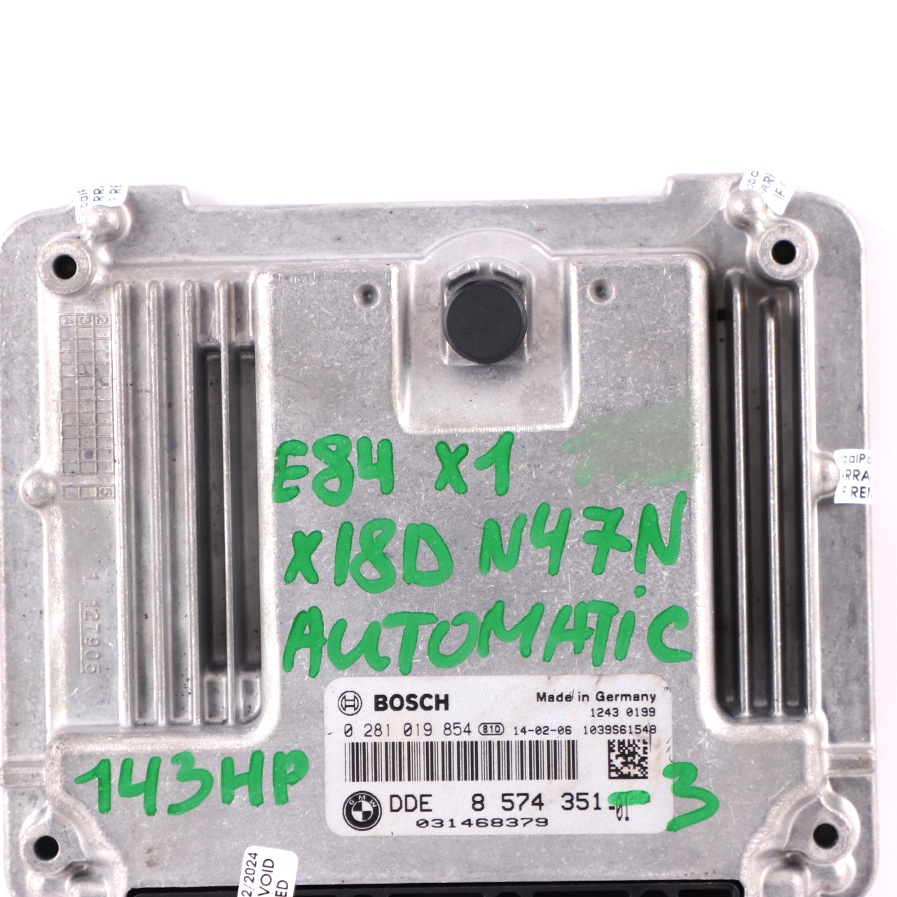 BMW X1 E84 18d 18dX Diesel N47N 143HP Engine Unit ECU DDE 8574351 Automatic