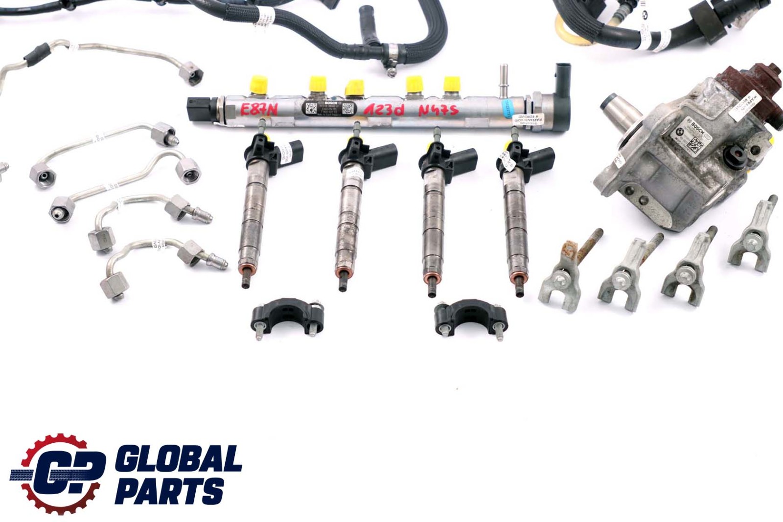 BMW E81 E87 LCI 123d Diesel N47S 204HP Set Injector Fuel Pump Injection System