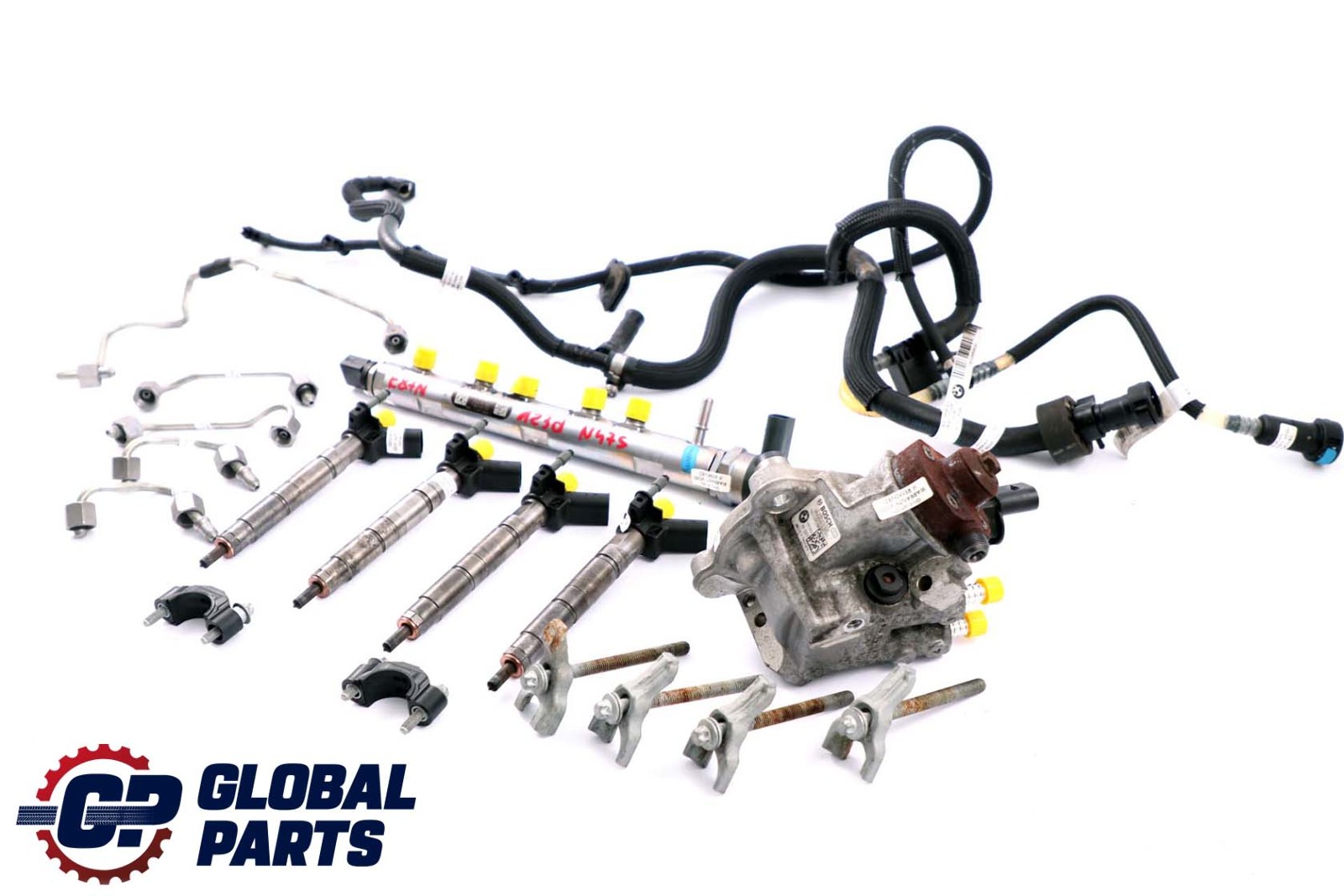 BMW E81 E87 LCI 123d Diesel N47S 204HP Set Injector Fuel Pump Injection System