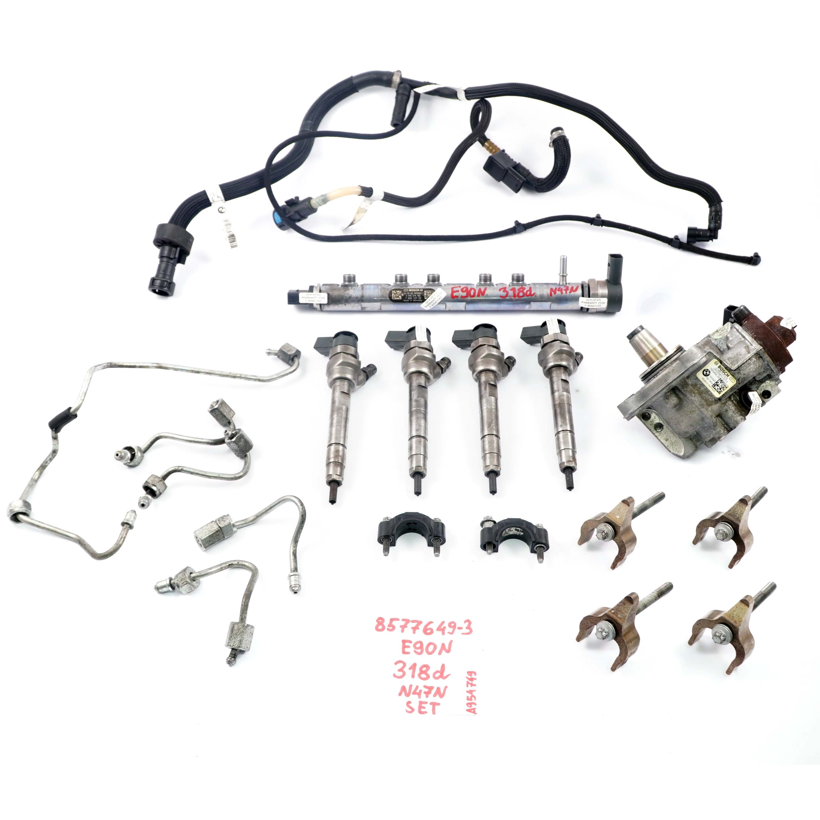 BMW 3 Series E90 E91 LCI 316d 318d Diesel N47N Set Fuel Injection System