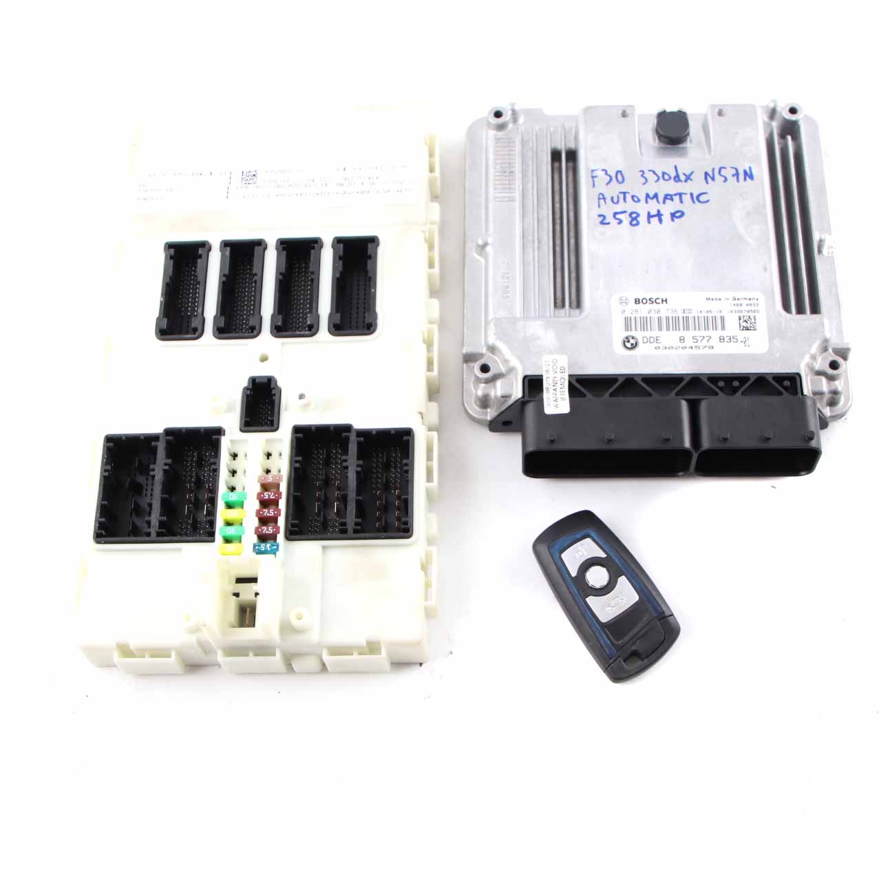 BMW F30 330dX 258HP N57N Control Unit Module ECU DDE 8577835 Key FEM Automatic