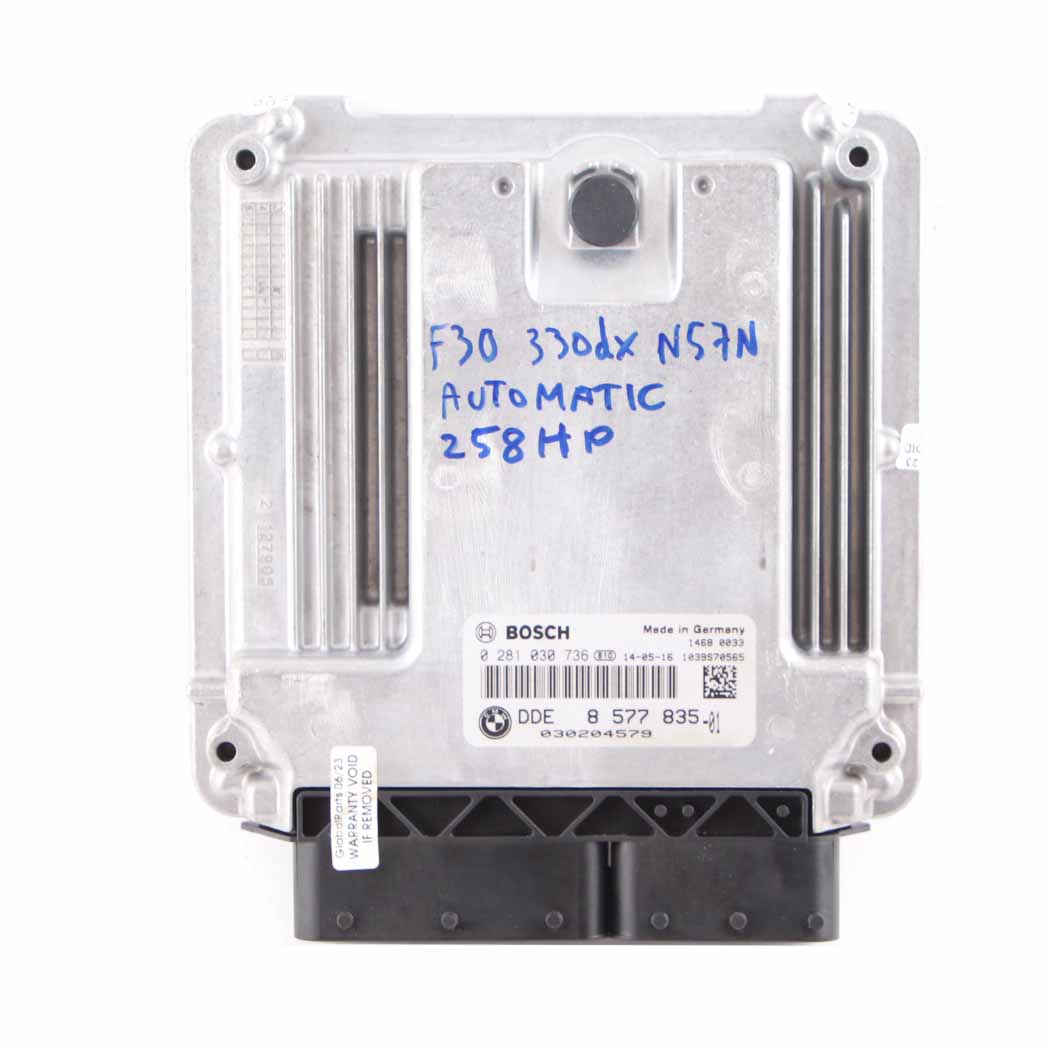 BMW F30 330dX 258HP N57N Control Unit Module ECU DDE 8577835 Key FEM Automatic