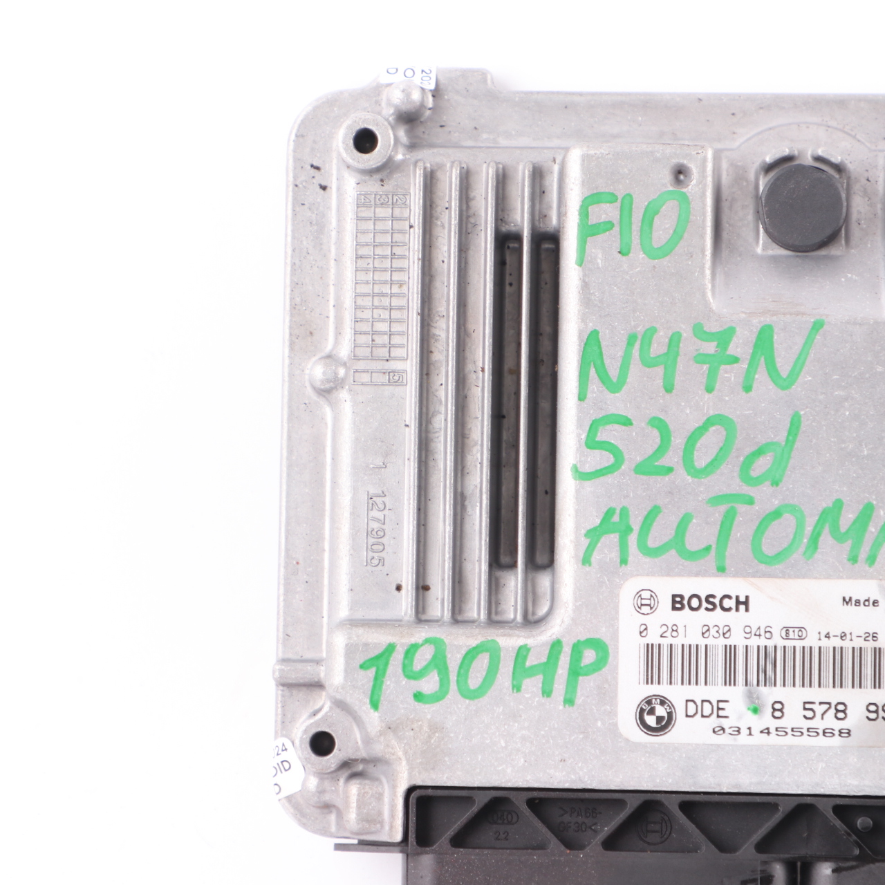 BMW F10 520d F20 120d F30 320d N47N 184HP Engine Unit ECU DDE 8578995 Automatic