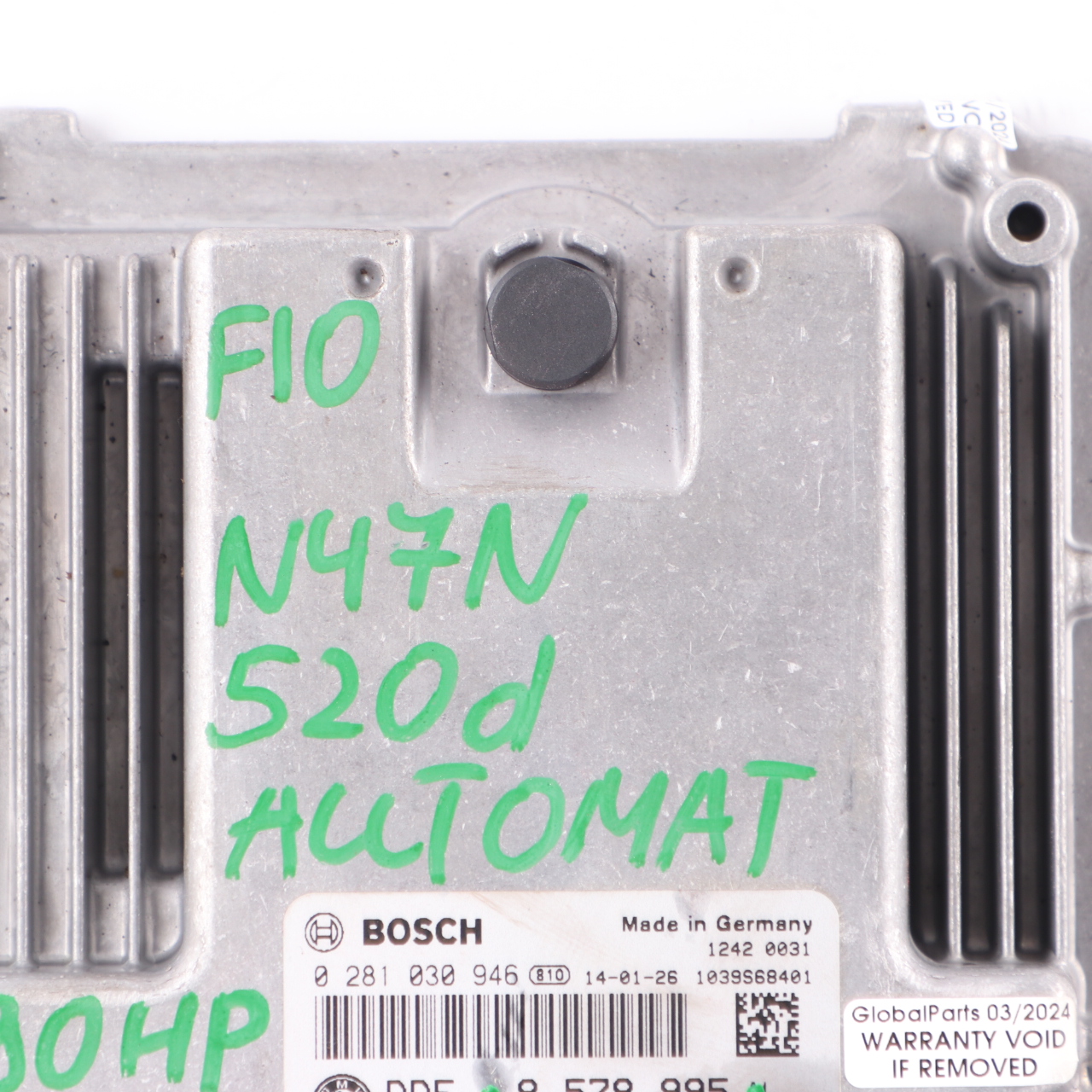 BMW F10 520d F20 120d F30 320d N47N 184HP Engine Unit ECU DDE 8578995 Automatic