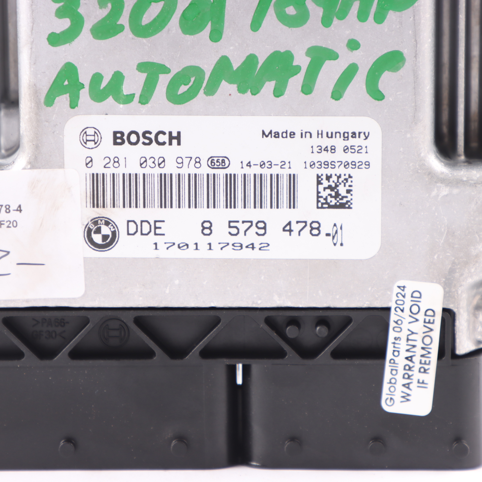 BMW F20 F30 120d 320d Diesel N47N 184HP ECU Unit DDE 8579478 Automatic