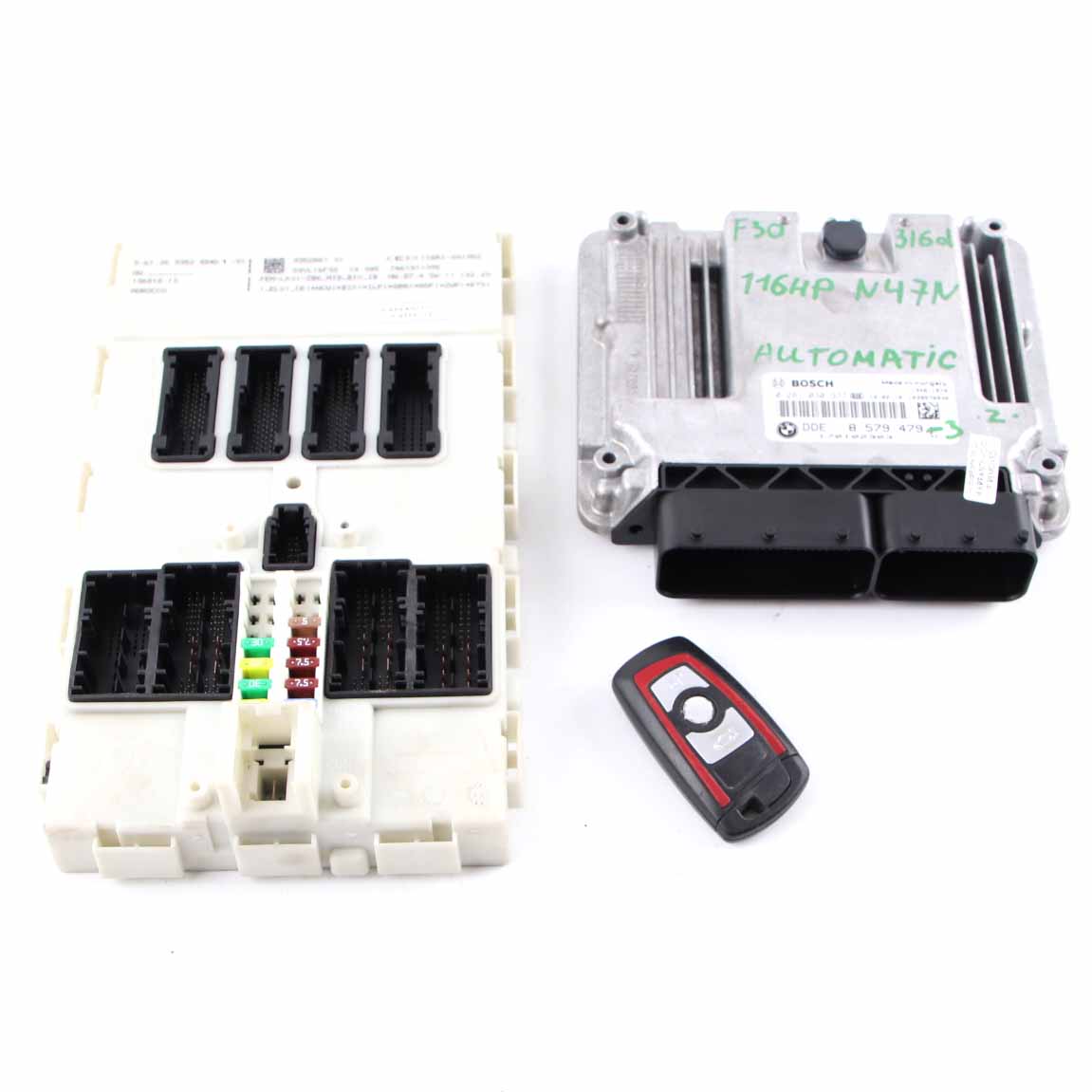 BMW F20 F21 F30 F31 116d 316d N47N 116HP ECU Kit DDE 8579479 Key FEM Automatic