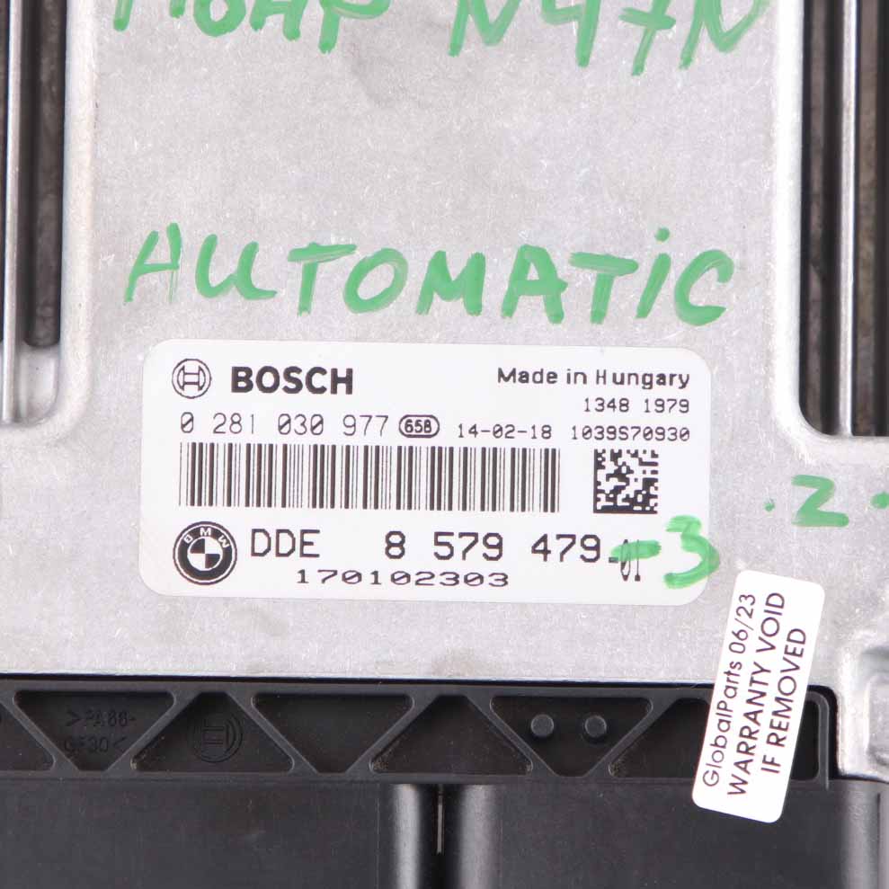 BMW F20 F21 F30 F31 116d 316d N47N 116HP ECU Kit DDE 8579479 Key FEM Automatic