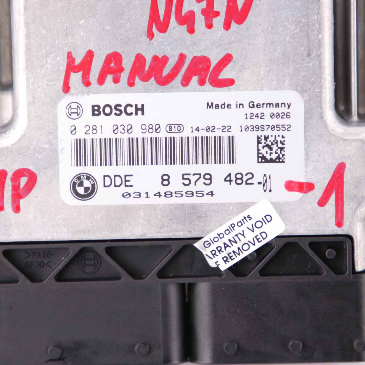 BMW F20 F21 116d ed Diesel N47N 116HP Engine Control ECU DDE 8579482 Manual