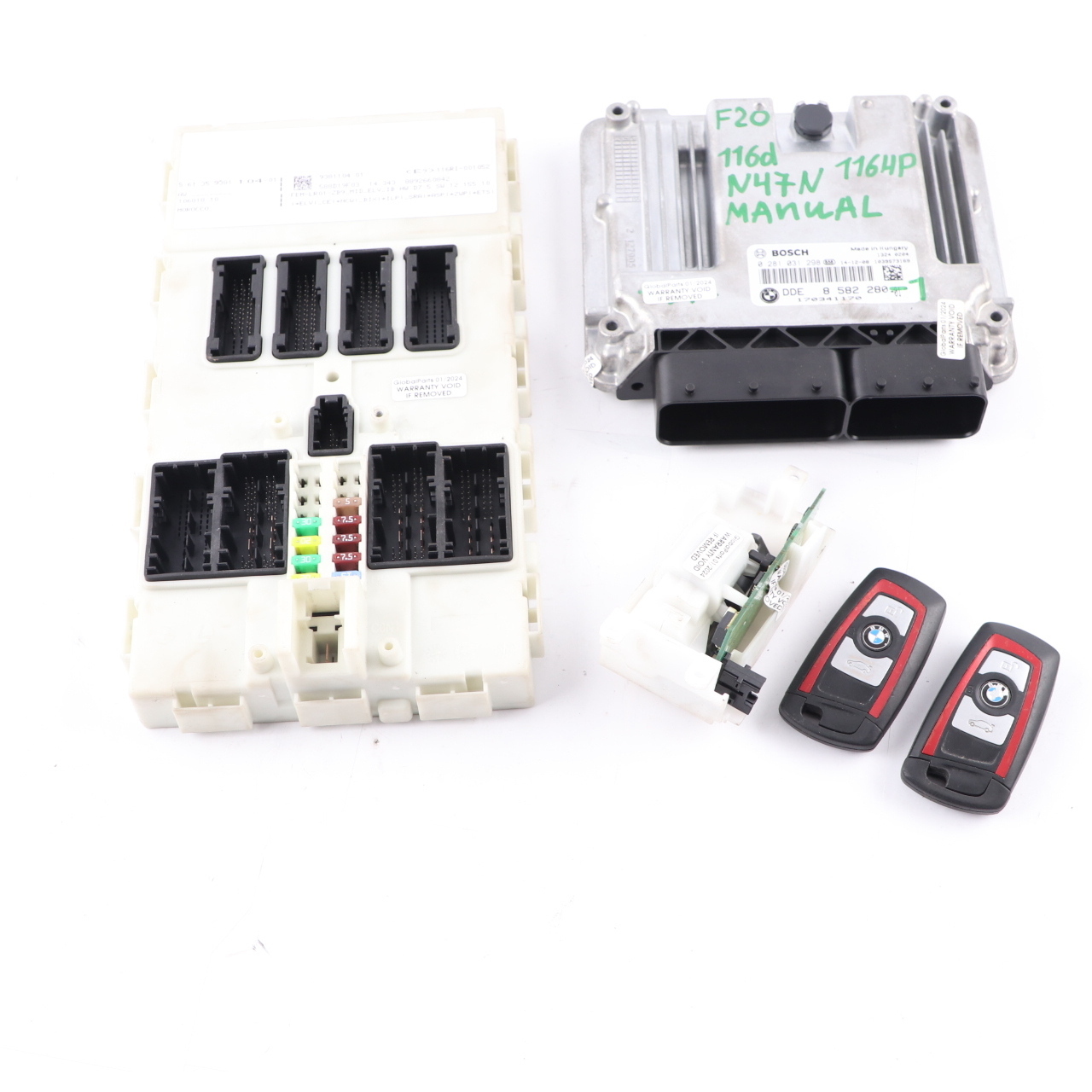 BMW F20 F21 116d N47N 116HP ECU Kit DDE 8582280 Keys FEM Manual Transmission