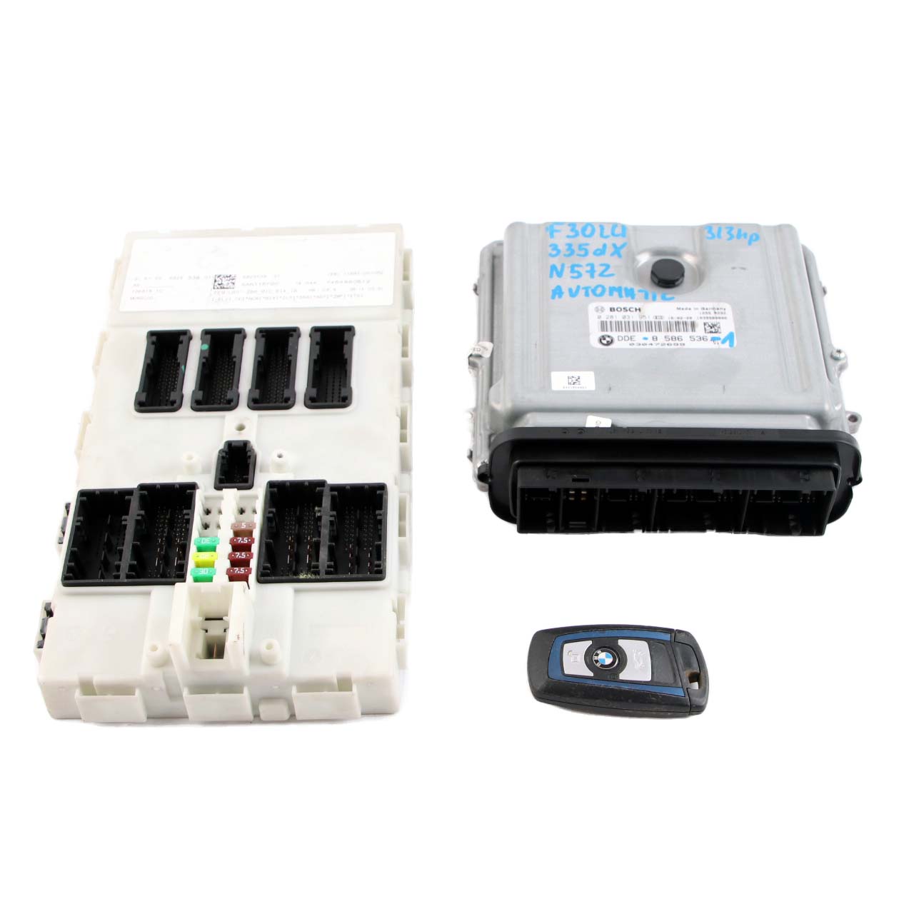 BMW F30 F32 LCI 335dX 435dX N57Z 313HP Control Unit ECU Kit DDE 8586536 FEM Key