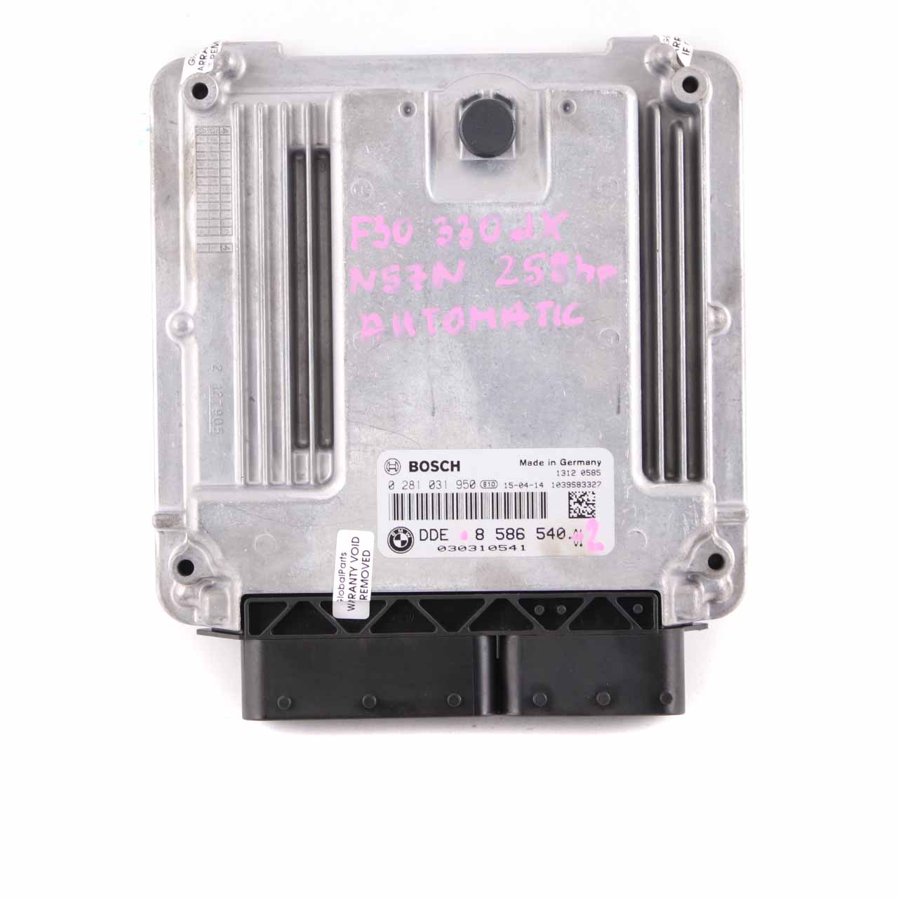 BMW F30 F32 LCI 330dX 430dX N57N 258HP Control Unit ECU Kit DDE 8586540 FEM Key