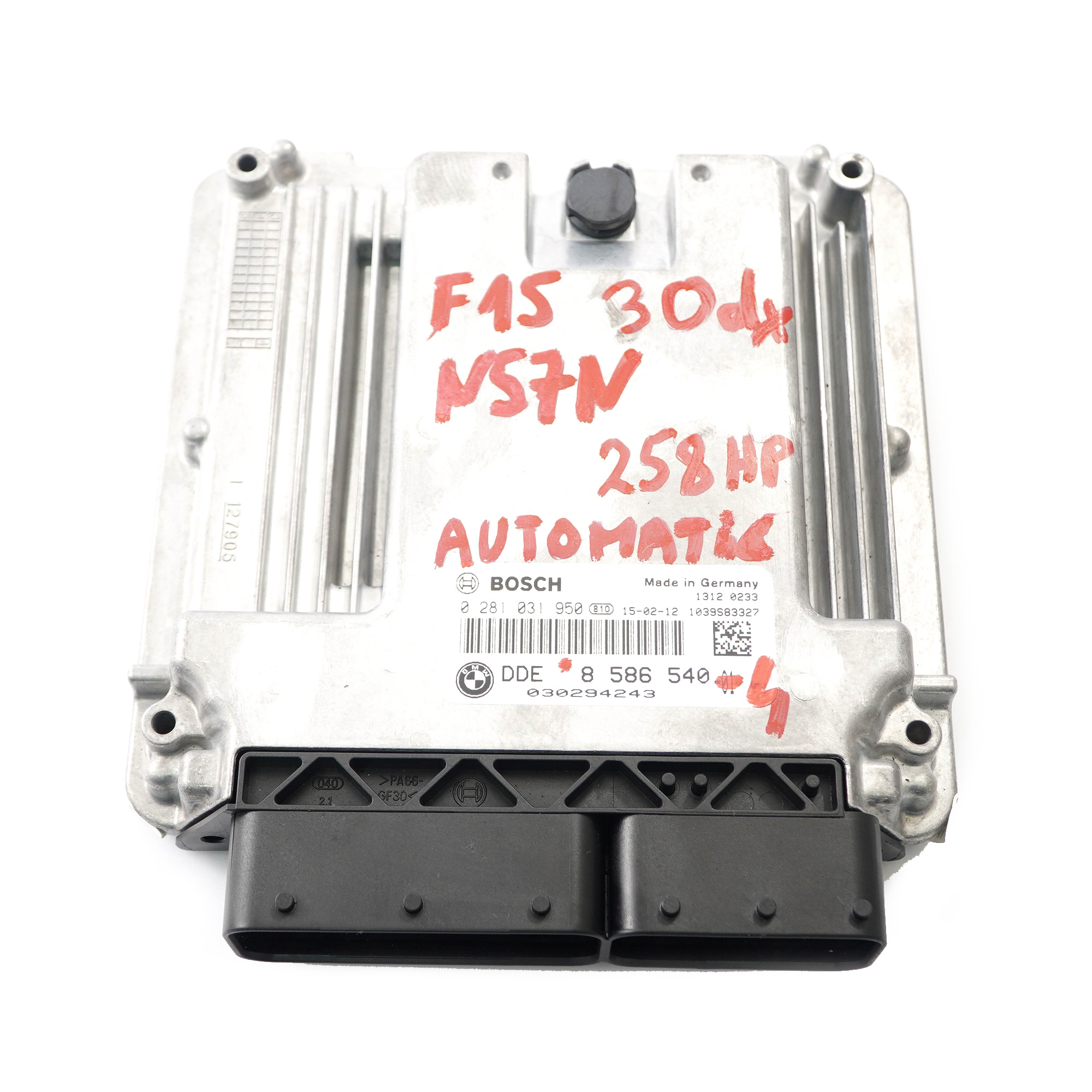 BMW X5 F15 X6 F16 30dX N57N 258HP Engine ECU Kit DDE 8586540 BDC Key Automatic