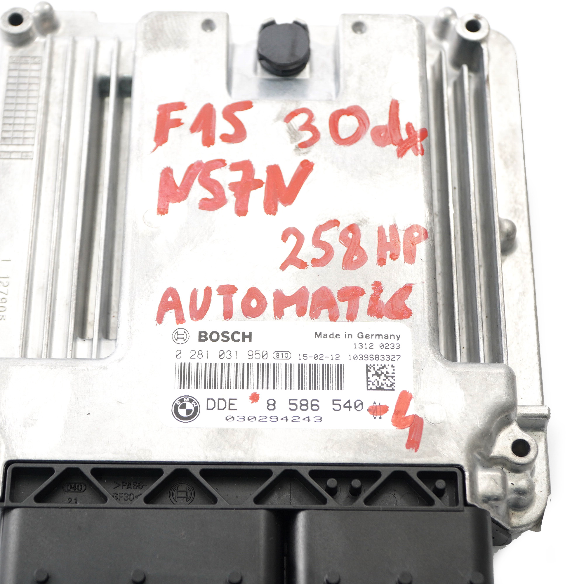 BMW X5 F15 X6 F16 30dX N57N 258HP Engine ECU Kit DDE 8586540 BDC Key Automatic