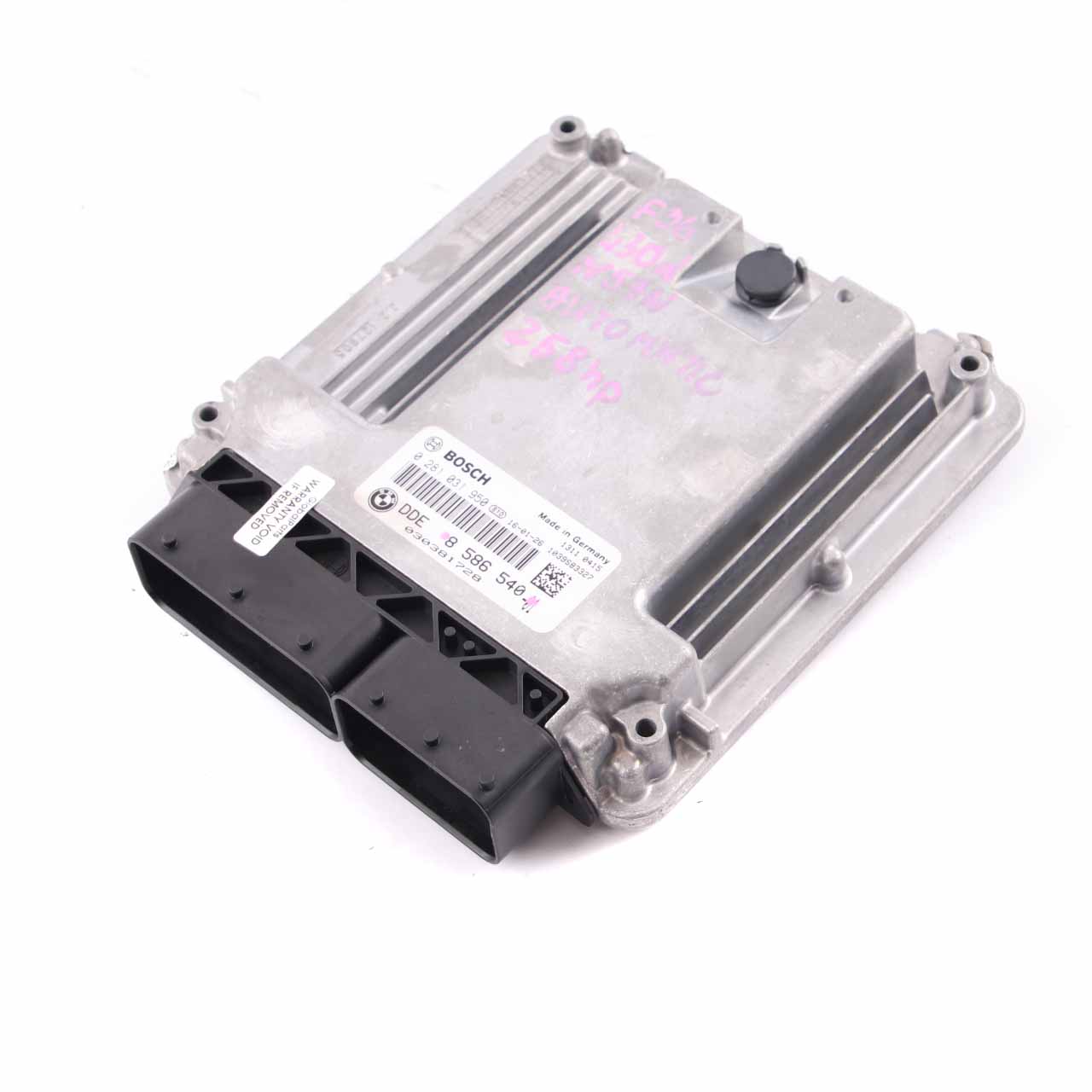 BMW F30 F32 LCI 330d 430d N57N 258HP Engine Control Unit Module ECU DDE 8586540