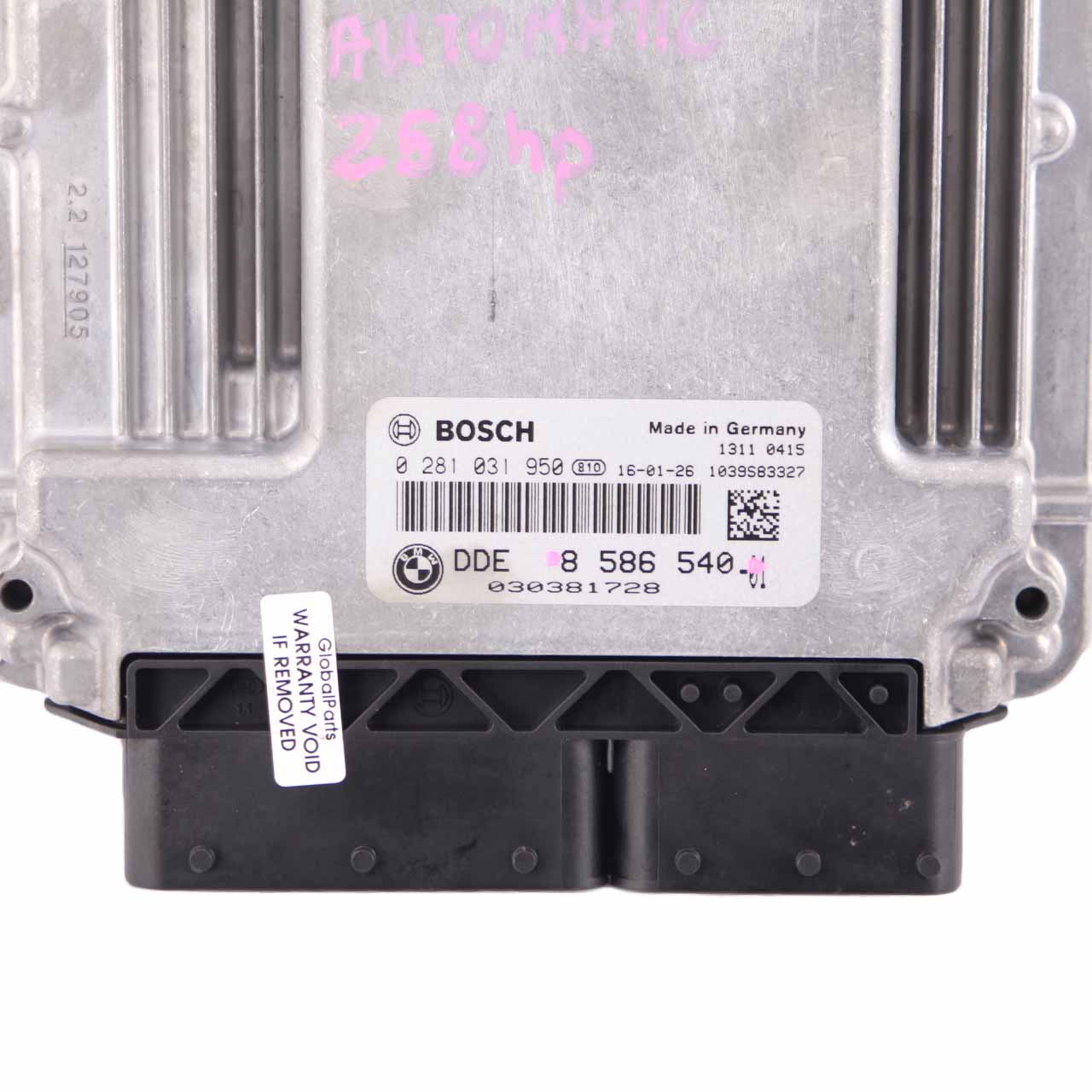 BMW F30 F32 LCI 330d 430d N57N 258HP Engine Control Unit Module ECU DDE 8586540