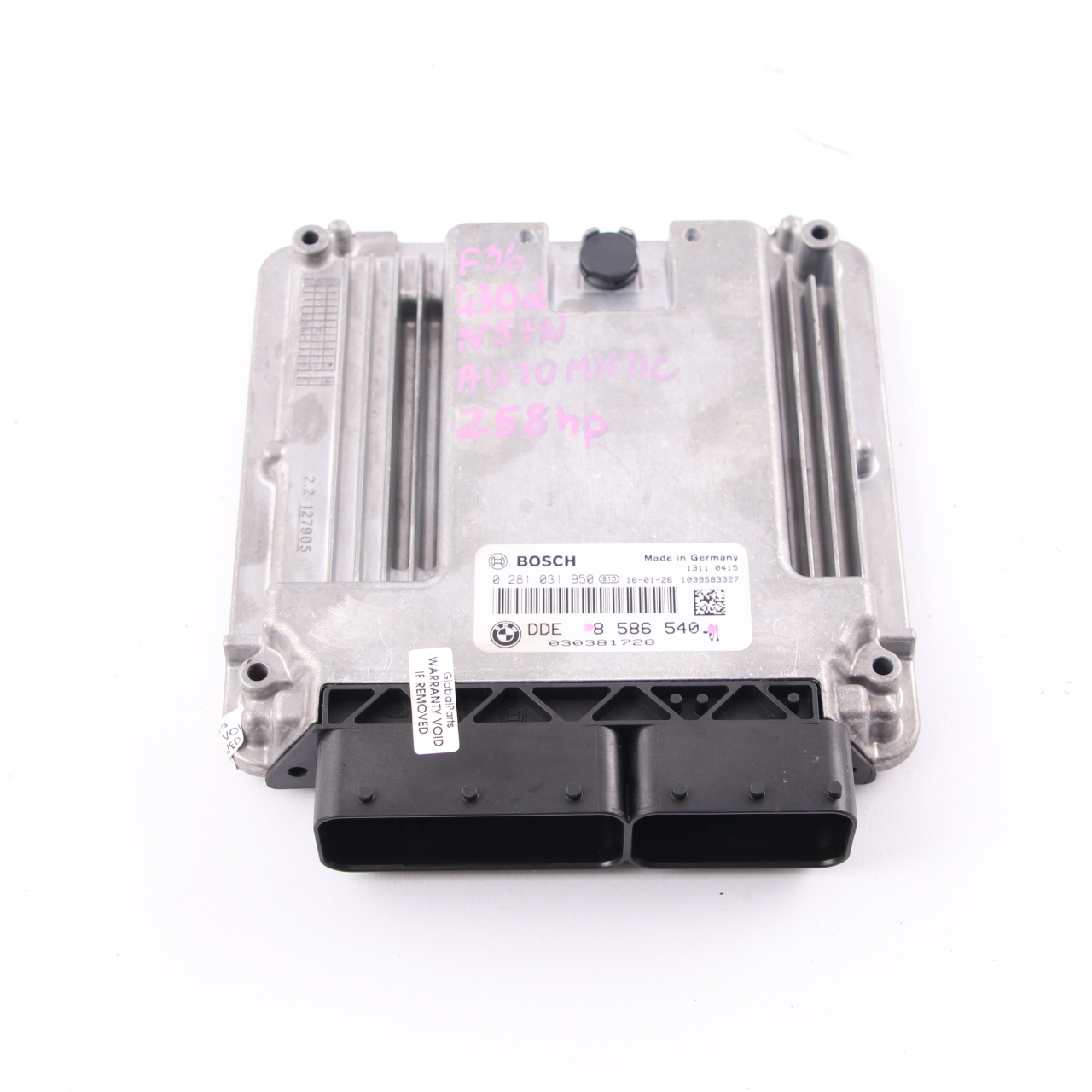 BMW F30 F32 LCI 330d 430d N57N 258HP Engine Control Unit Module ECU DDE 8586540