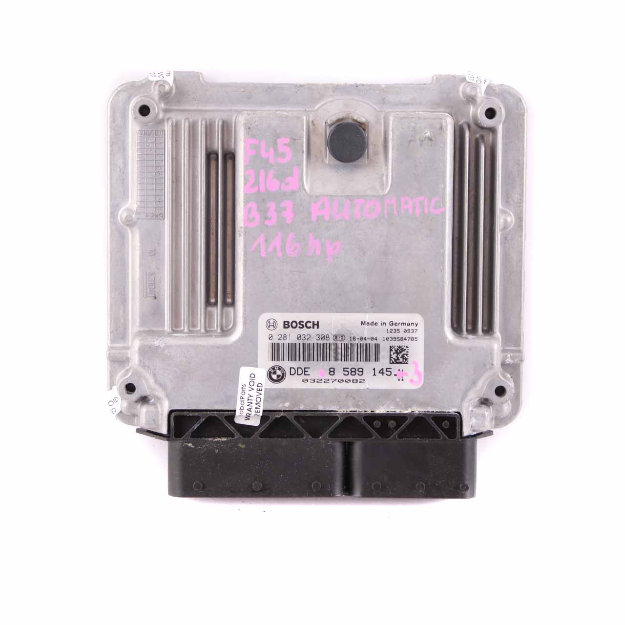 BMW F45 216d B37 116HP Engine Control Unit ECU Kit DDE 8589145 FEM Key Automatic