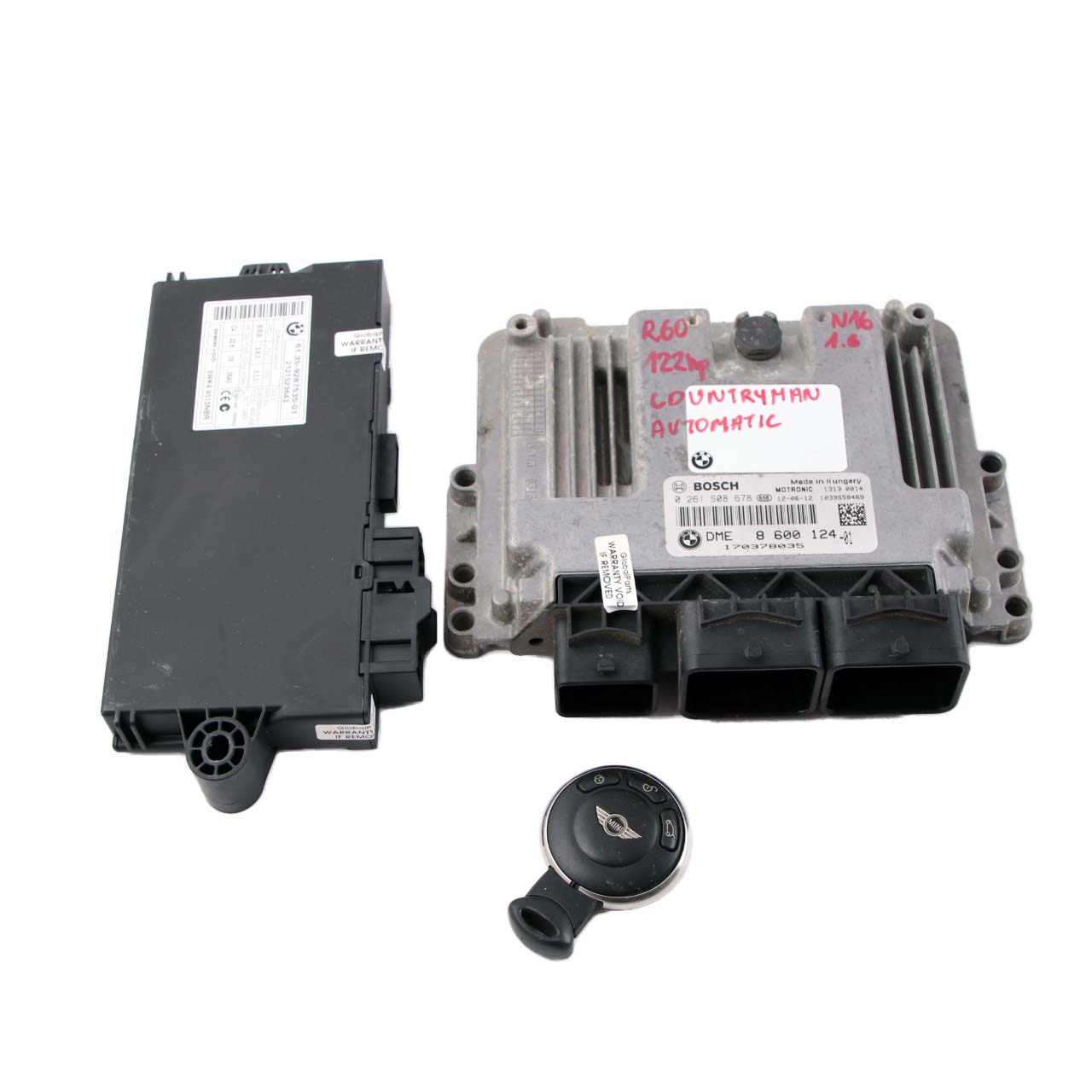 Mini Cooper R56 LCI R60 N16 Engine Control ECU DME 8600124 CAS3 Key Automatic