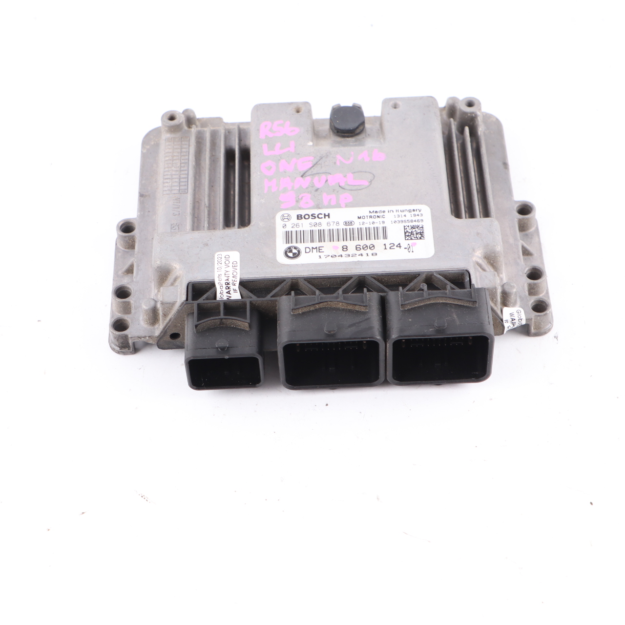 Mini One R56 LCI R60 N16 98HP Engine Control Unit Module ECU DME 8600124 Manual