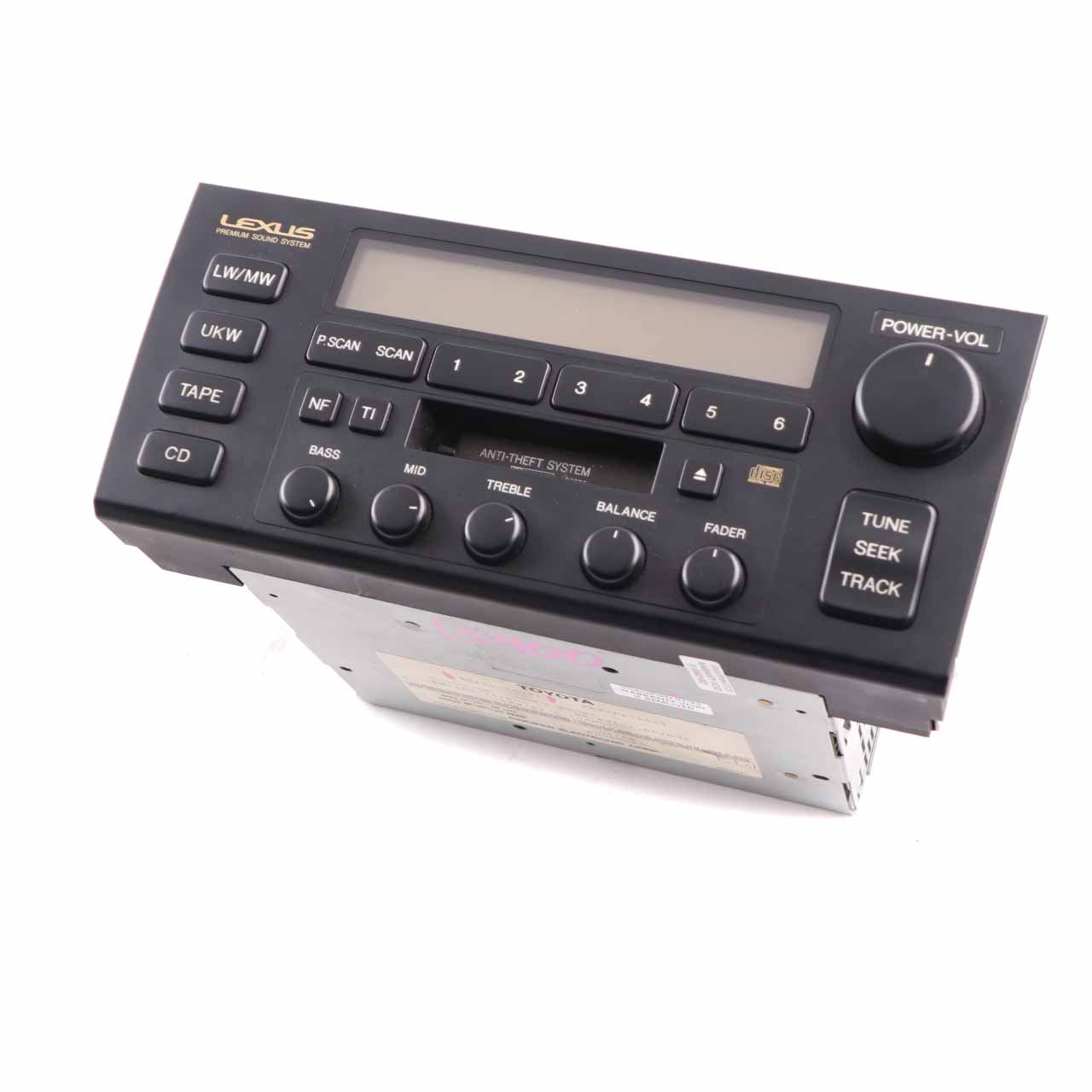 Lexus LS400 Car Radio Player Audio Unit Premium Sound System 86120-50381