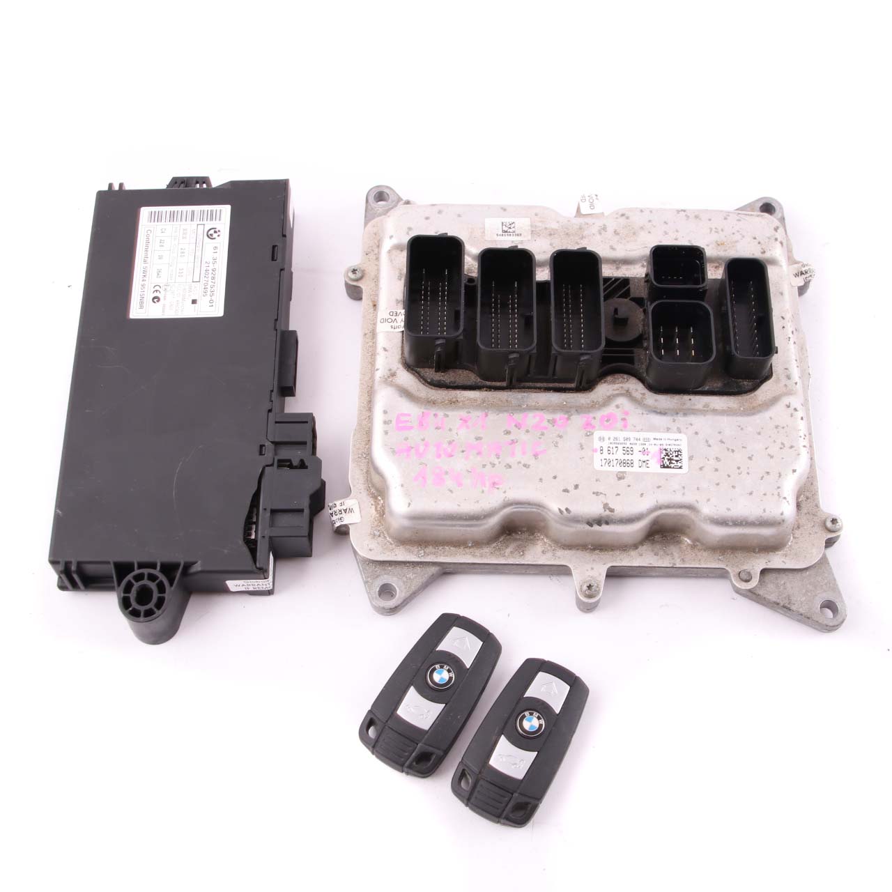 BMW X1 E84 20i N20 184HP ECU Engine Control Kit DME 8617569 CAS3 + Key Automatic