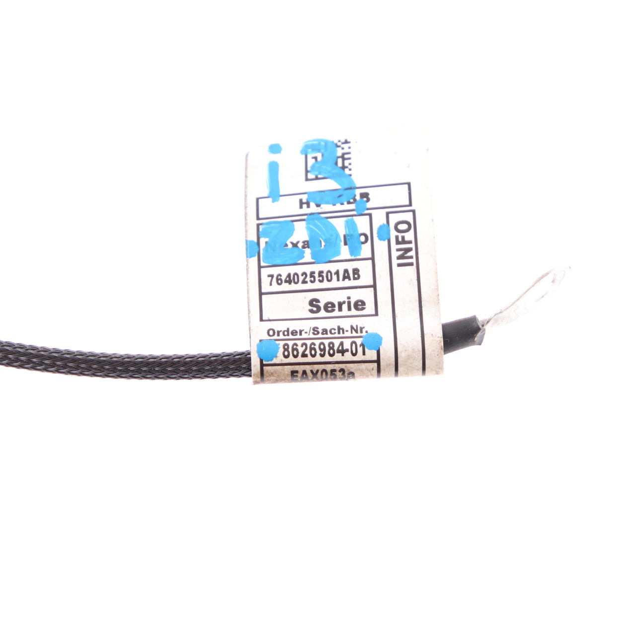 BMW i3 I01 Hybrid Electric Earth Ground Cable Line Strap Battery Lead 8626984