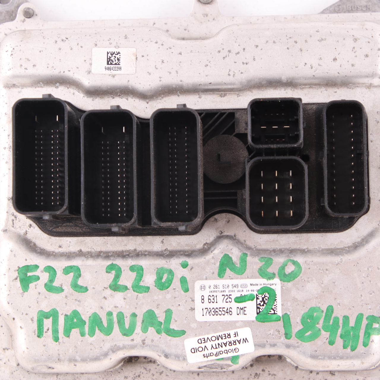 BMW F20 F30 F32 120i 320i 420i N20 184HP ECU DME 8631725 Manual