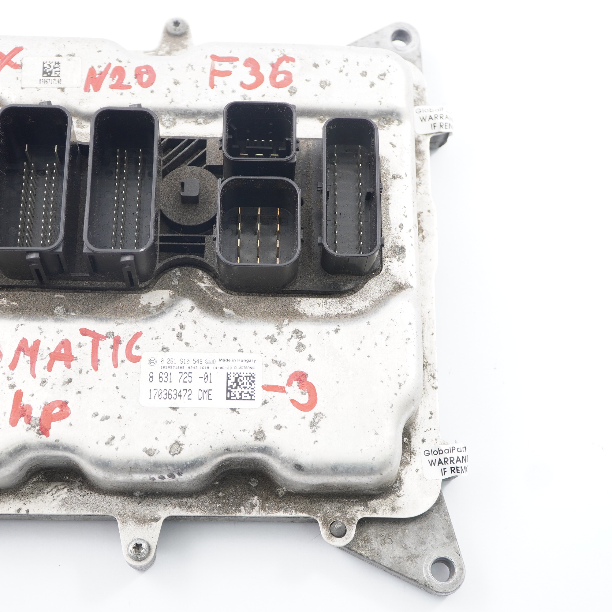 BMW F20 F30 F32 120i 320i 420i N20 184HP Engine Unit ECU DME 8631725 Automatic