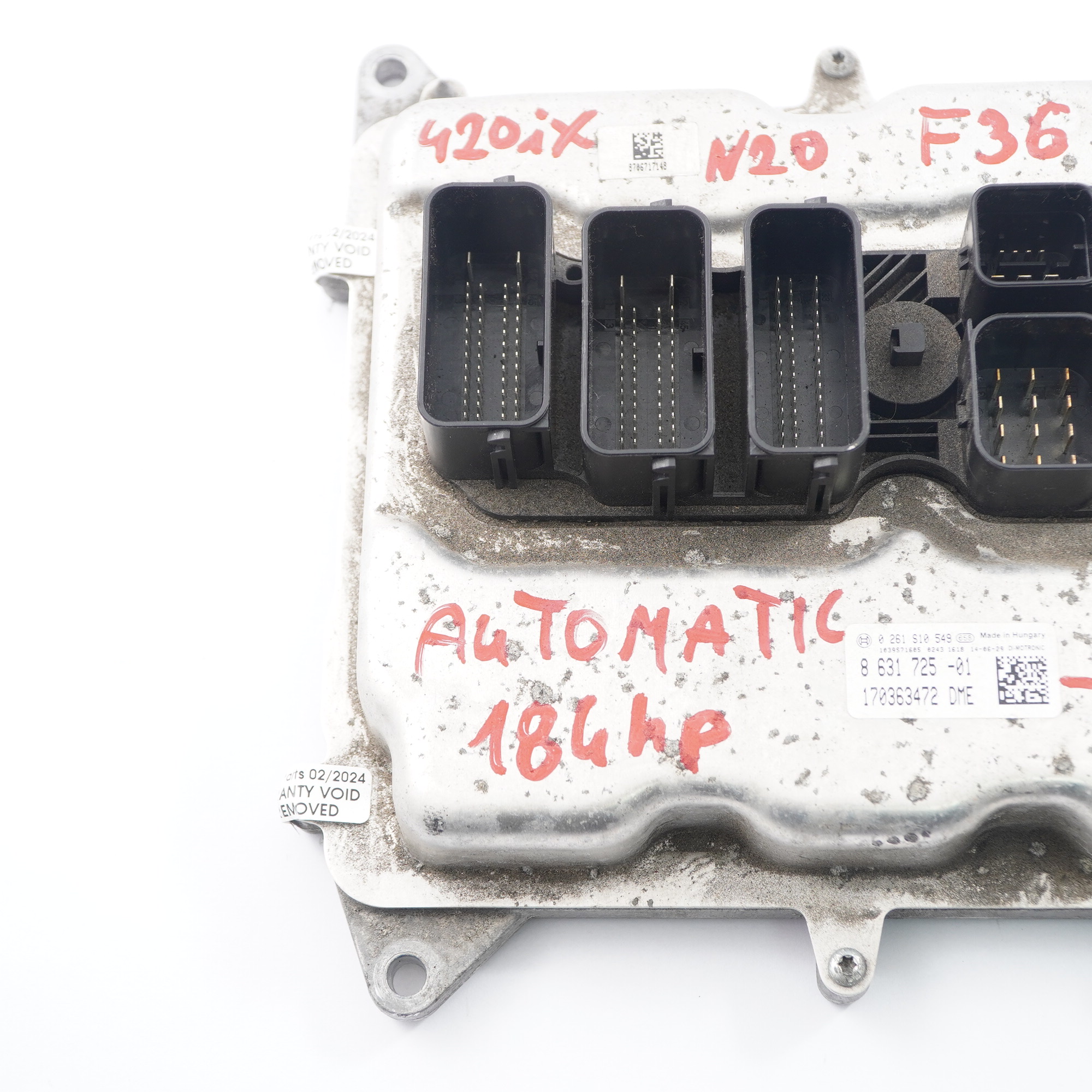 BMW F20 F30 F32 120i 320i 420i N20 184HP Engine Unit ECU DME 8631725 Automatic