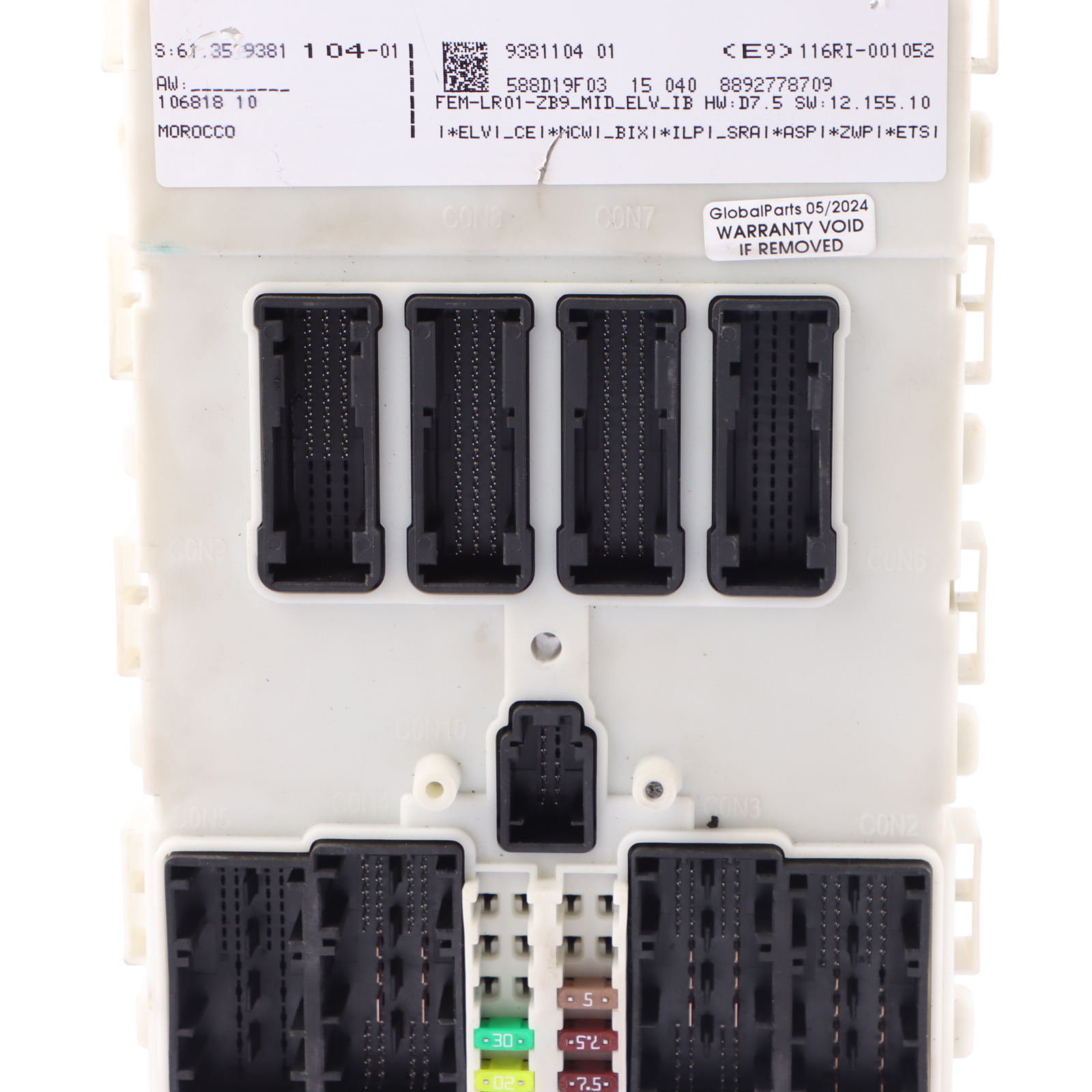 BMW F20 F30 116i 316i N13 136HP Engine ECU Kit DME 8625241 FEM Key Manual