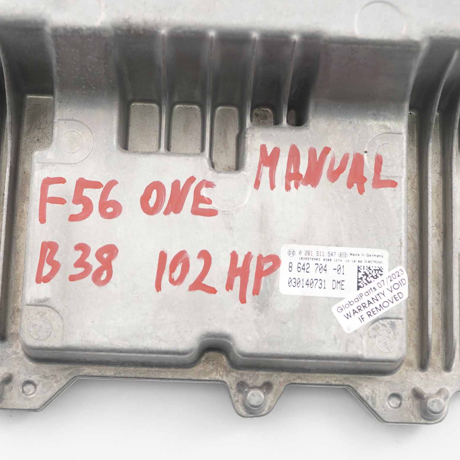 Mini One F56 B38 102HP Petrol Engine ECU Control Unit DDE 8642704 Manual