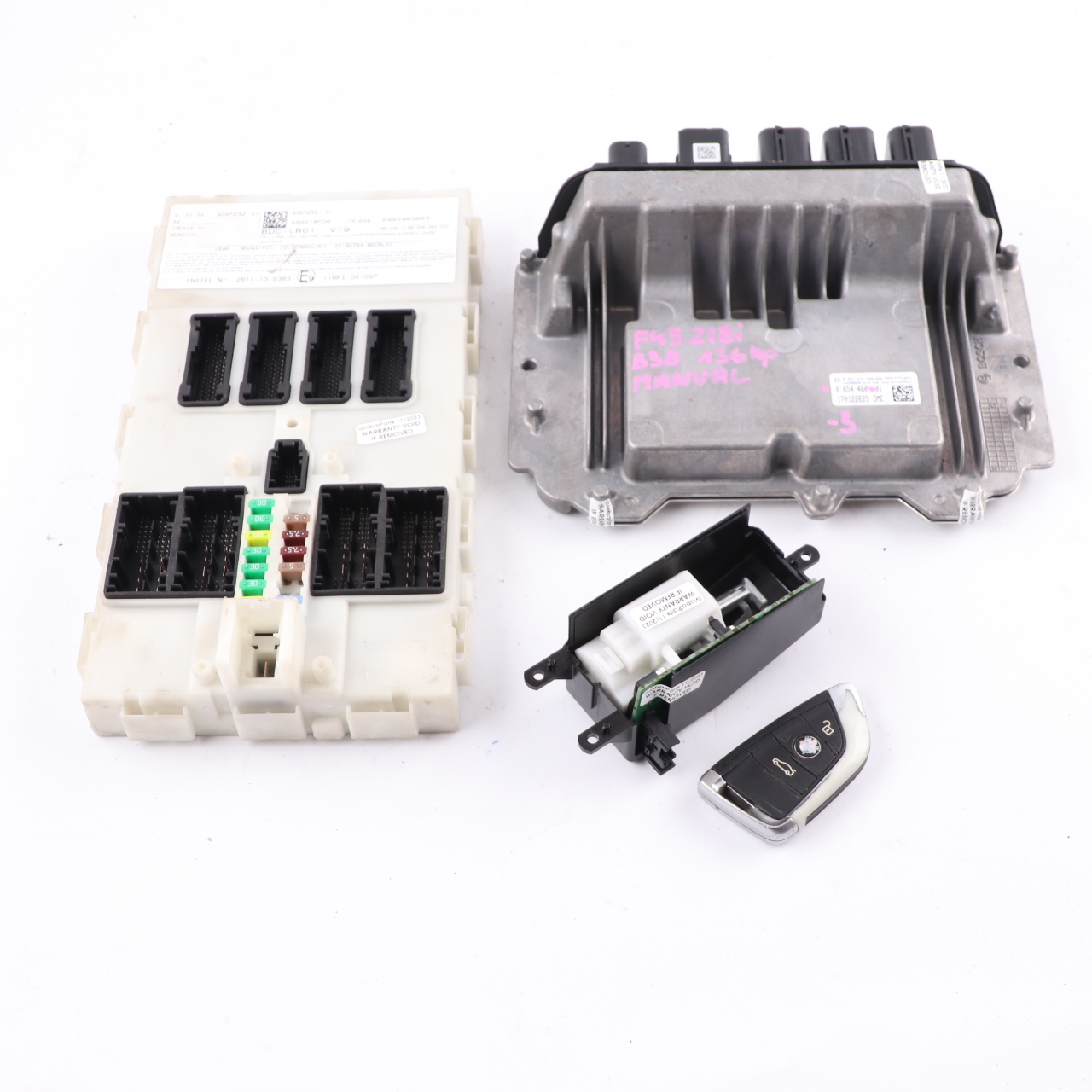 BMW F45 218i 136HP B38 Engine ECU Kit Unit DME 8654460 BDC Key Lock Manual