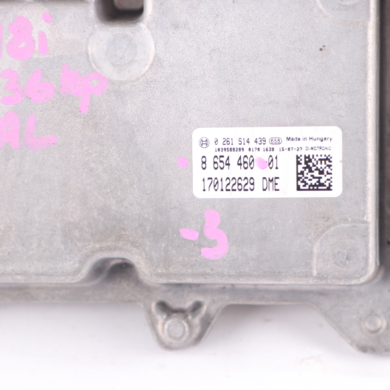 BMW F45 218i 136HP B38 Engine ECU Kit Unit DME 8654460 BDC Key Lock Manual