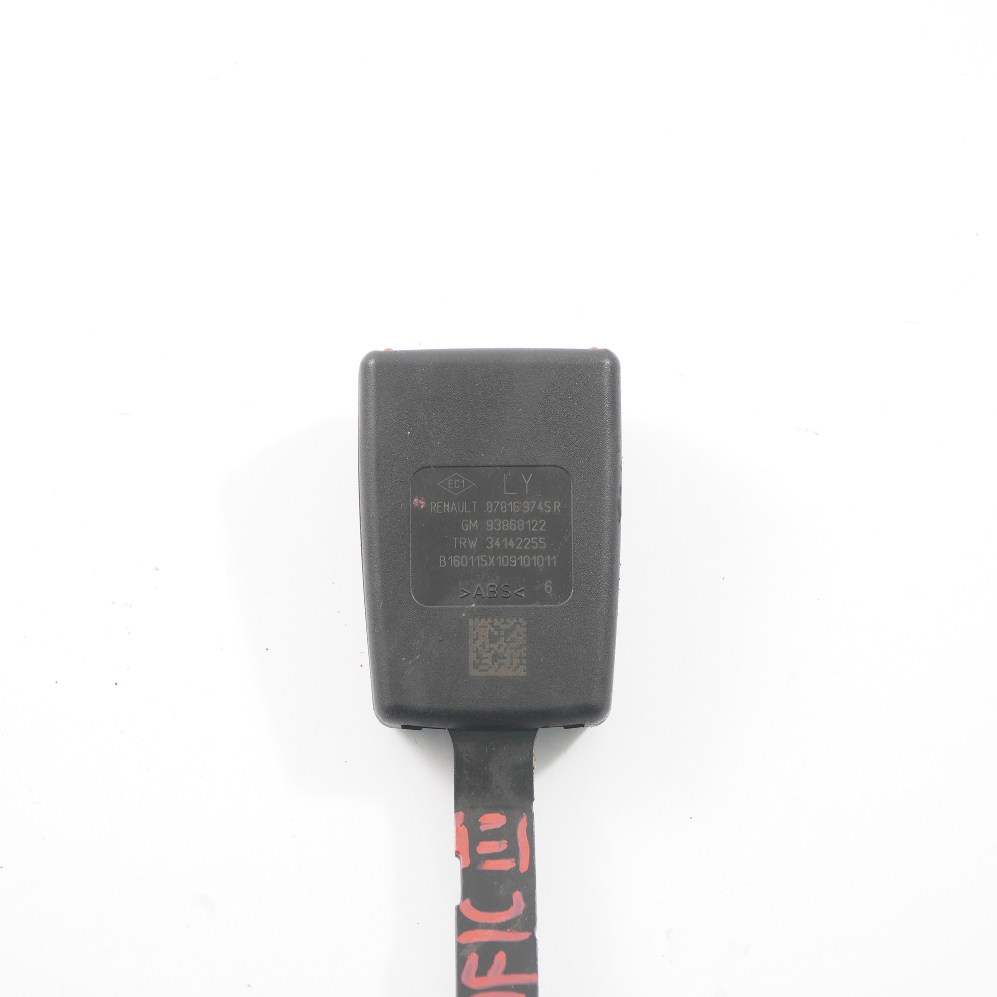 Seat Belt Buckle Renault Trafic 3 Opel Vivaro B Latch Front Left N/S 878169745R