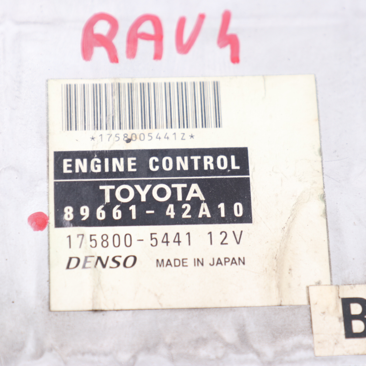 Toyota RAV4 2.0d 1CD-FTV Diesel Engine Control ECU Manual Gearbox 89661-42A10