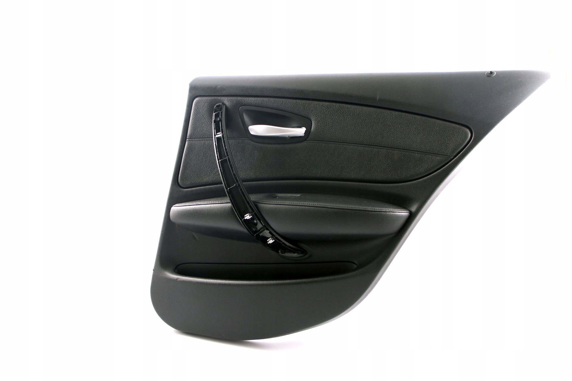 BMW 1 Series E87 LCI Rear Right O/S Door Card Trim Panel Black Leather