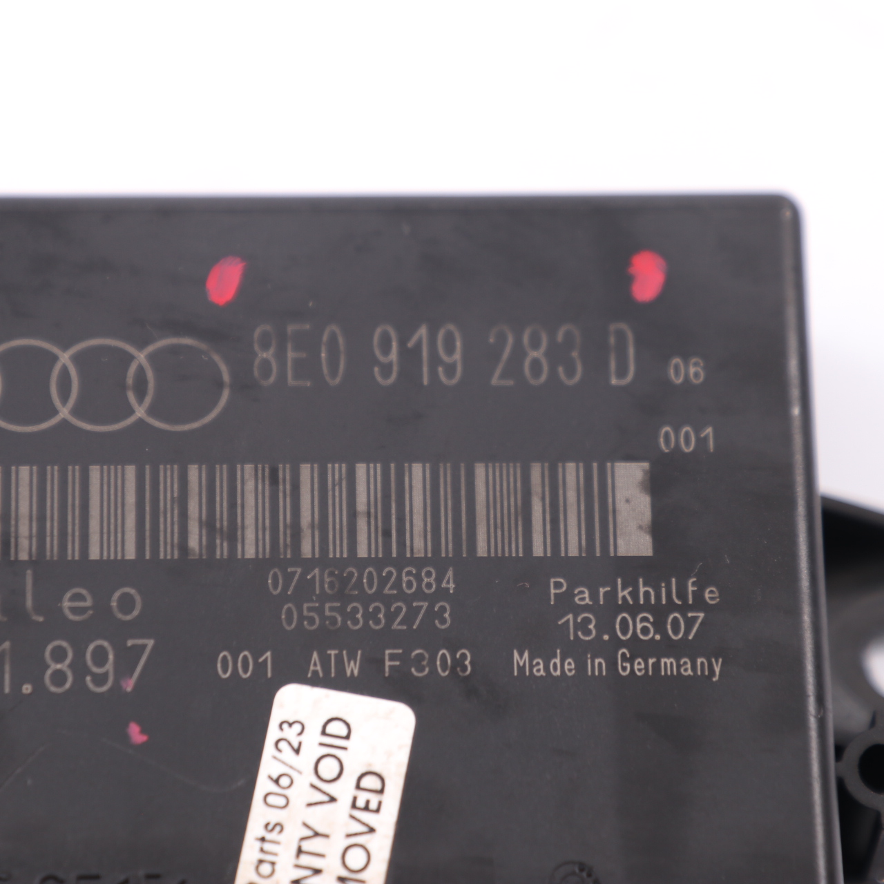 Audi A4 B7 PDC Parking Distance Sensor Control Unit Module Rear 8E0919283D