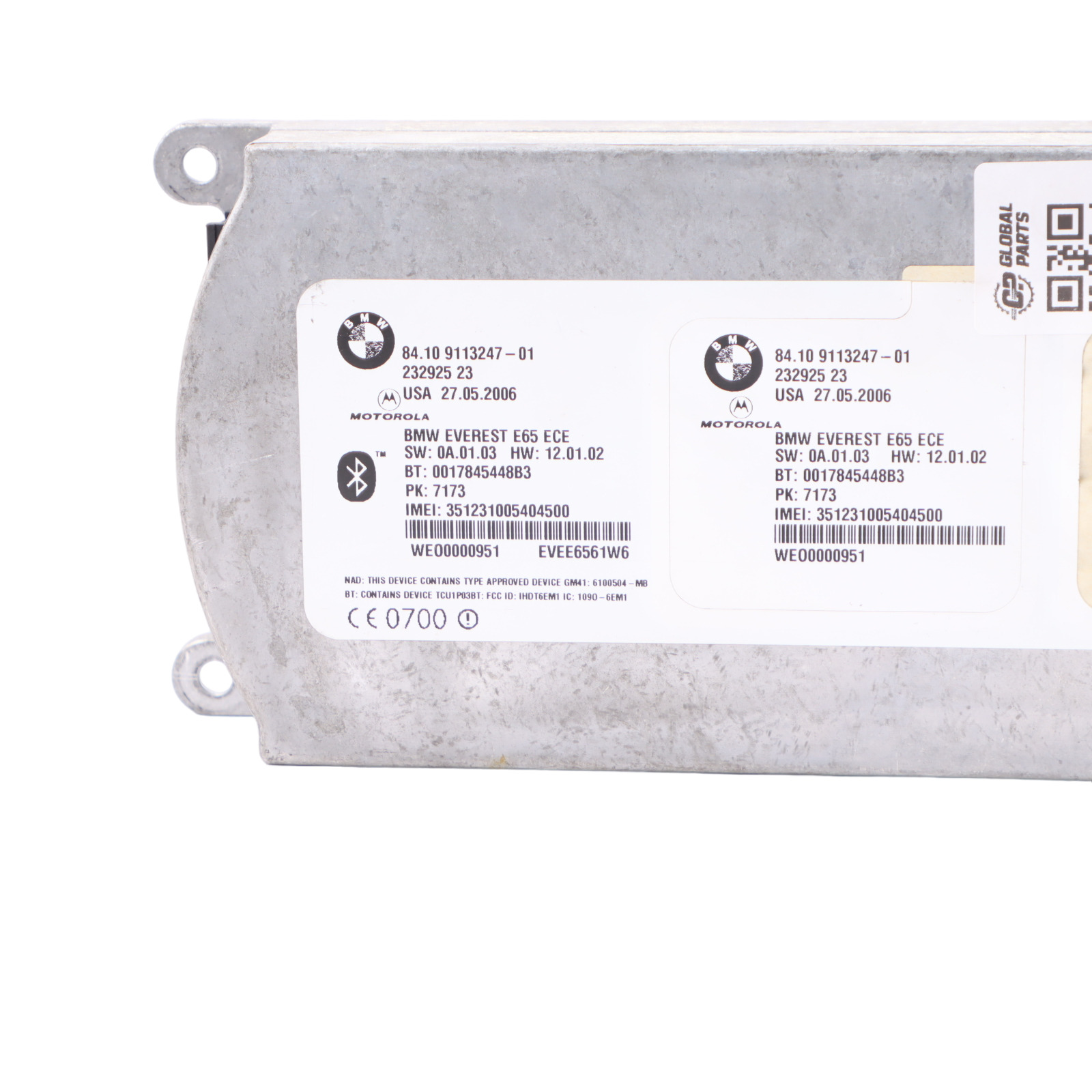 BMW E61 E65 X5 E70 E90 Telematics ECU Control Unit GSM 9113247