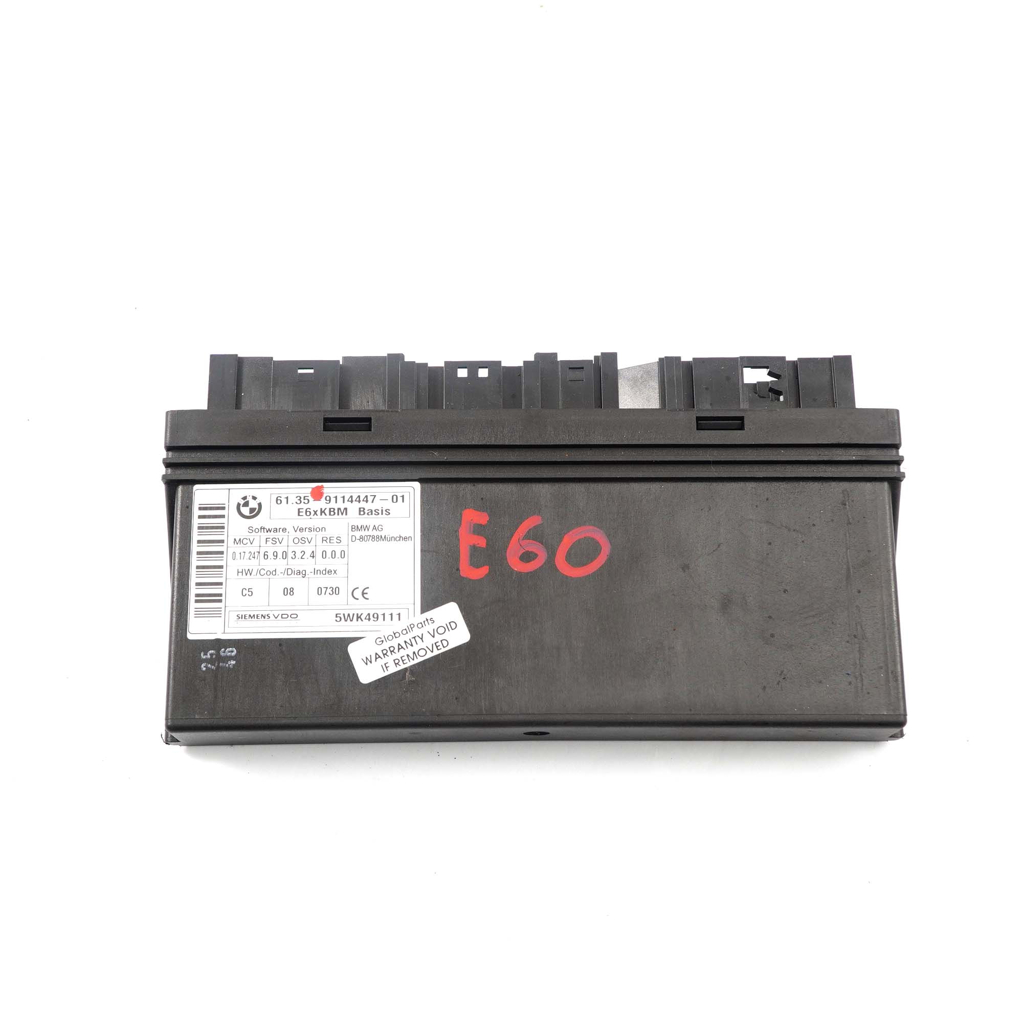 BCM Module BMW E60 E63 E64 Body Control Module 6135 9114447