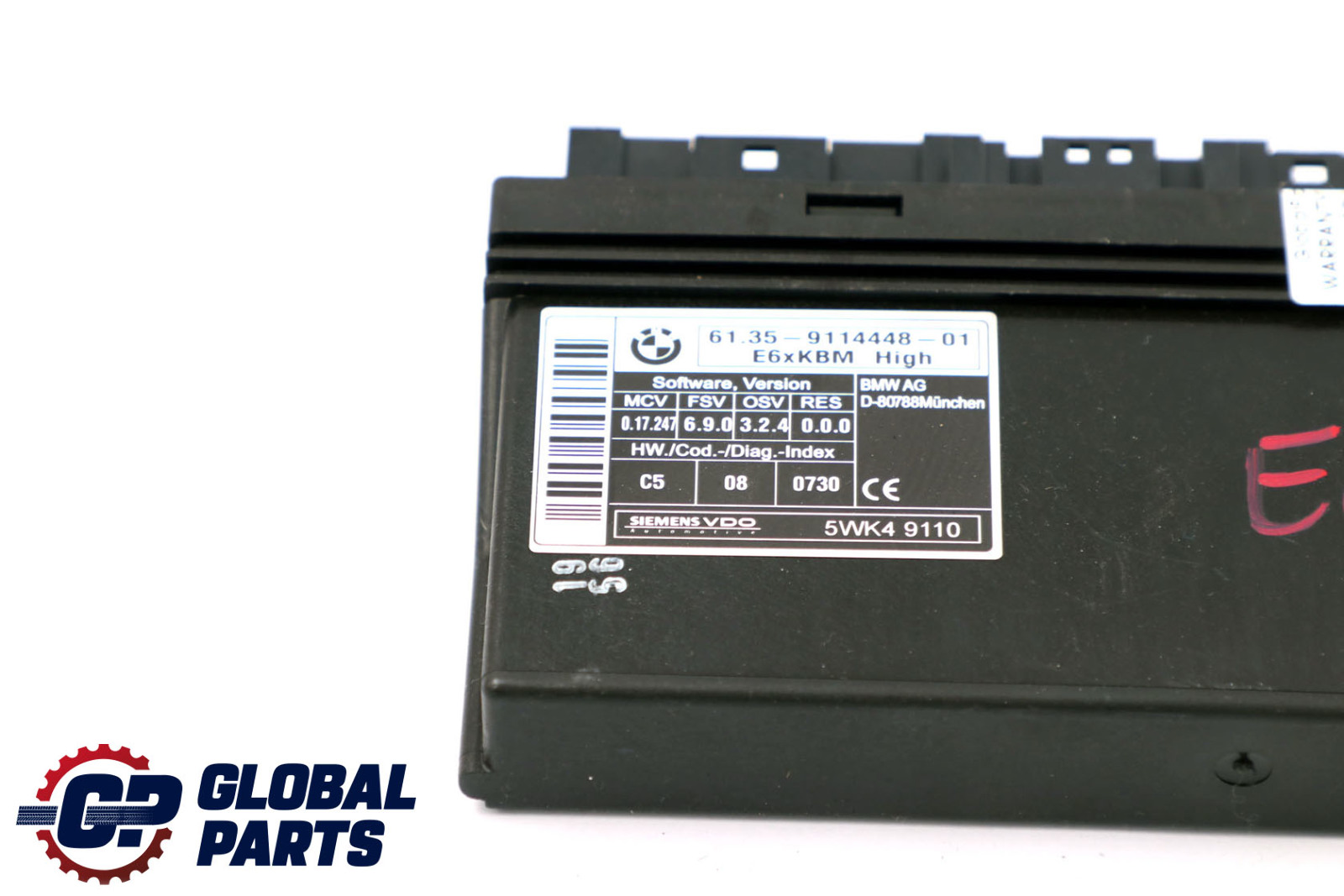 BMW 5 Series E61 Touring Body Control Module ECU Control Unit High 9114448