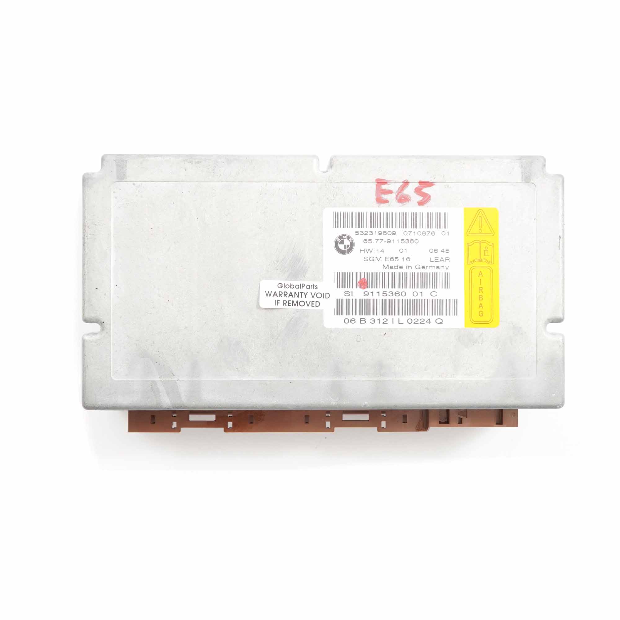 BMW E65 E66 Control Unit Air Bag ECU Gateway Module Unit 9115360