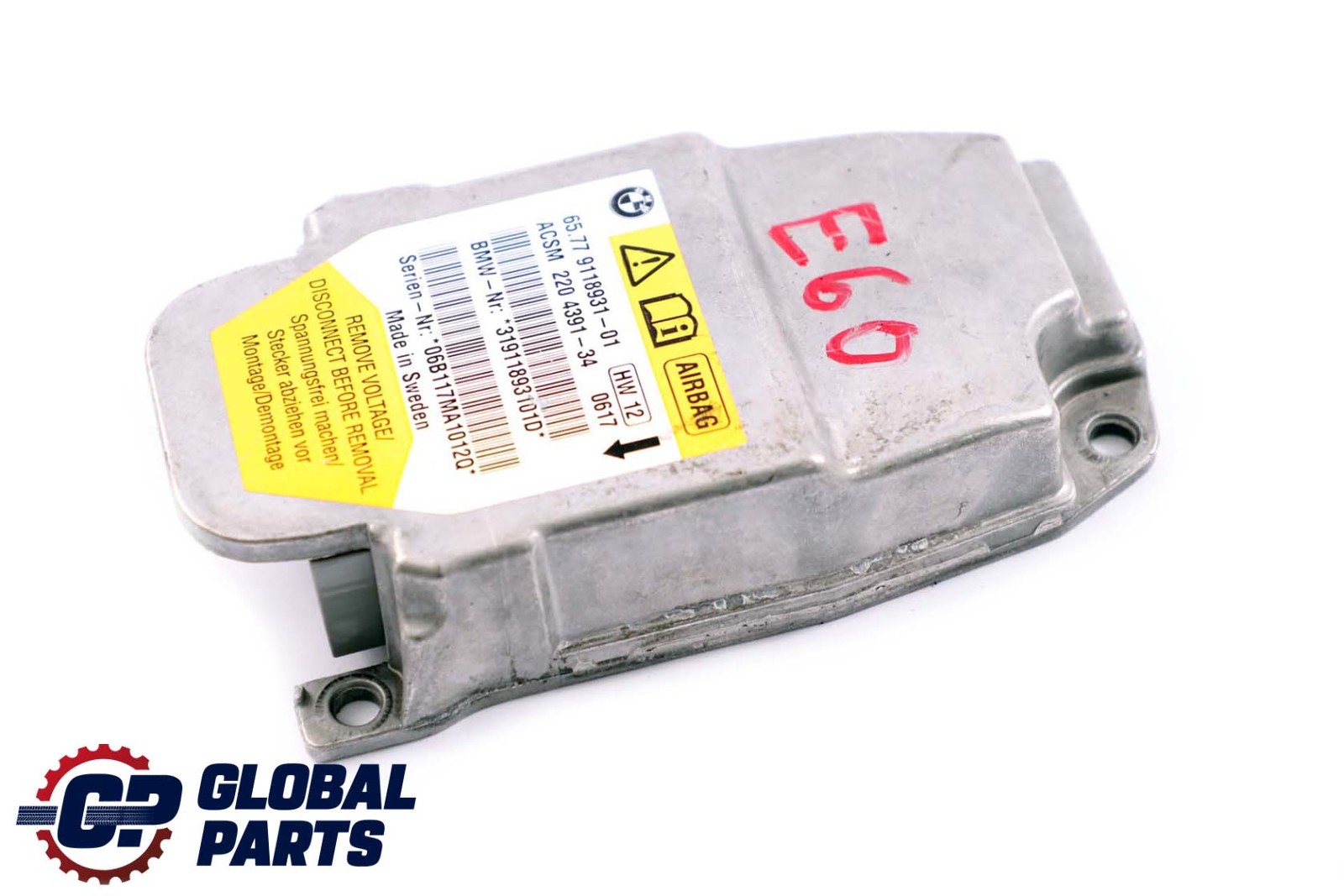 BMW E60 E61 LCI Airbag ECU Control Unit Module 9118931