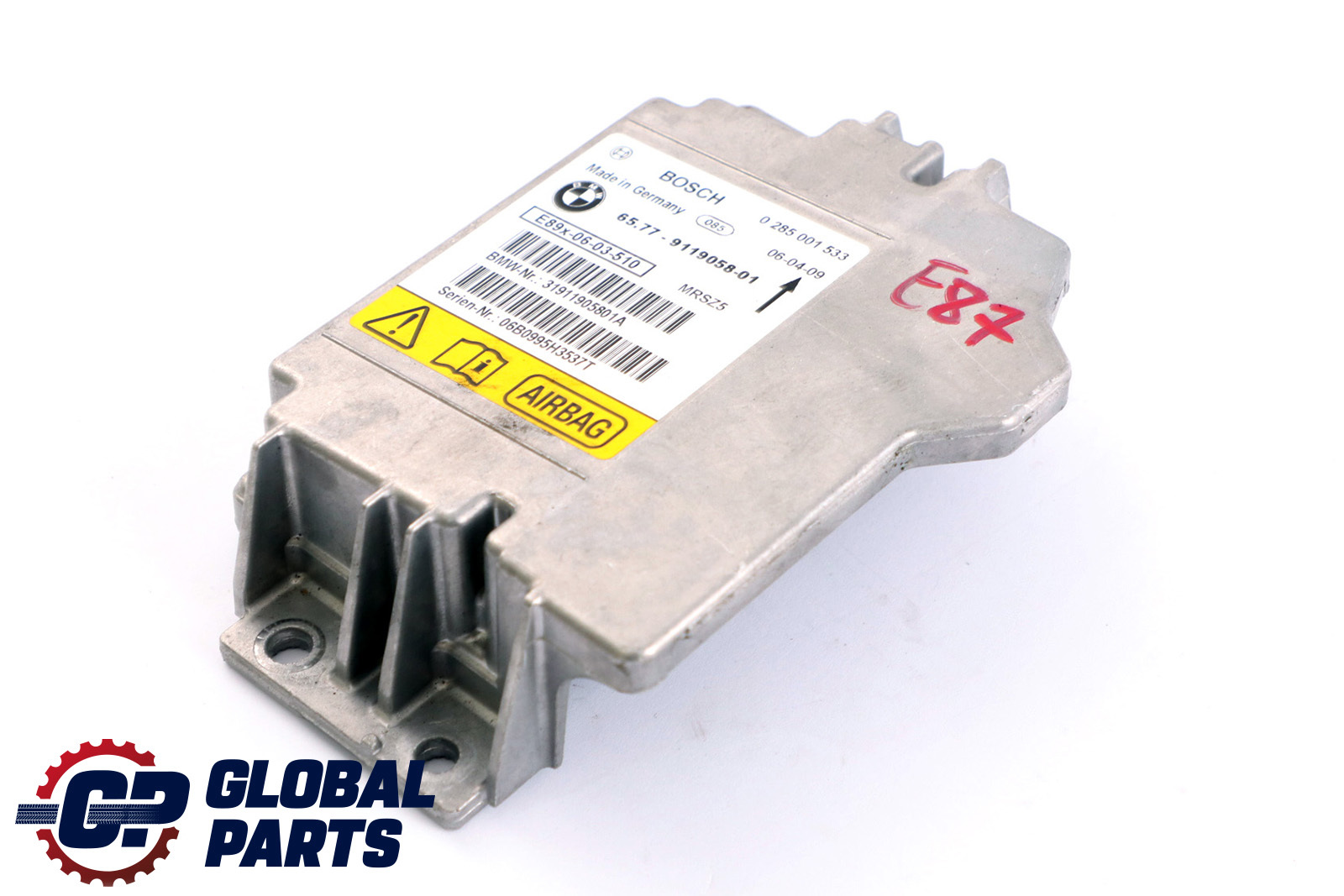 BMW E81 E87 E90 E91 Airbag Control Unit ECU NO CRASH DATA 9119058