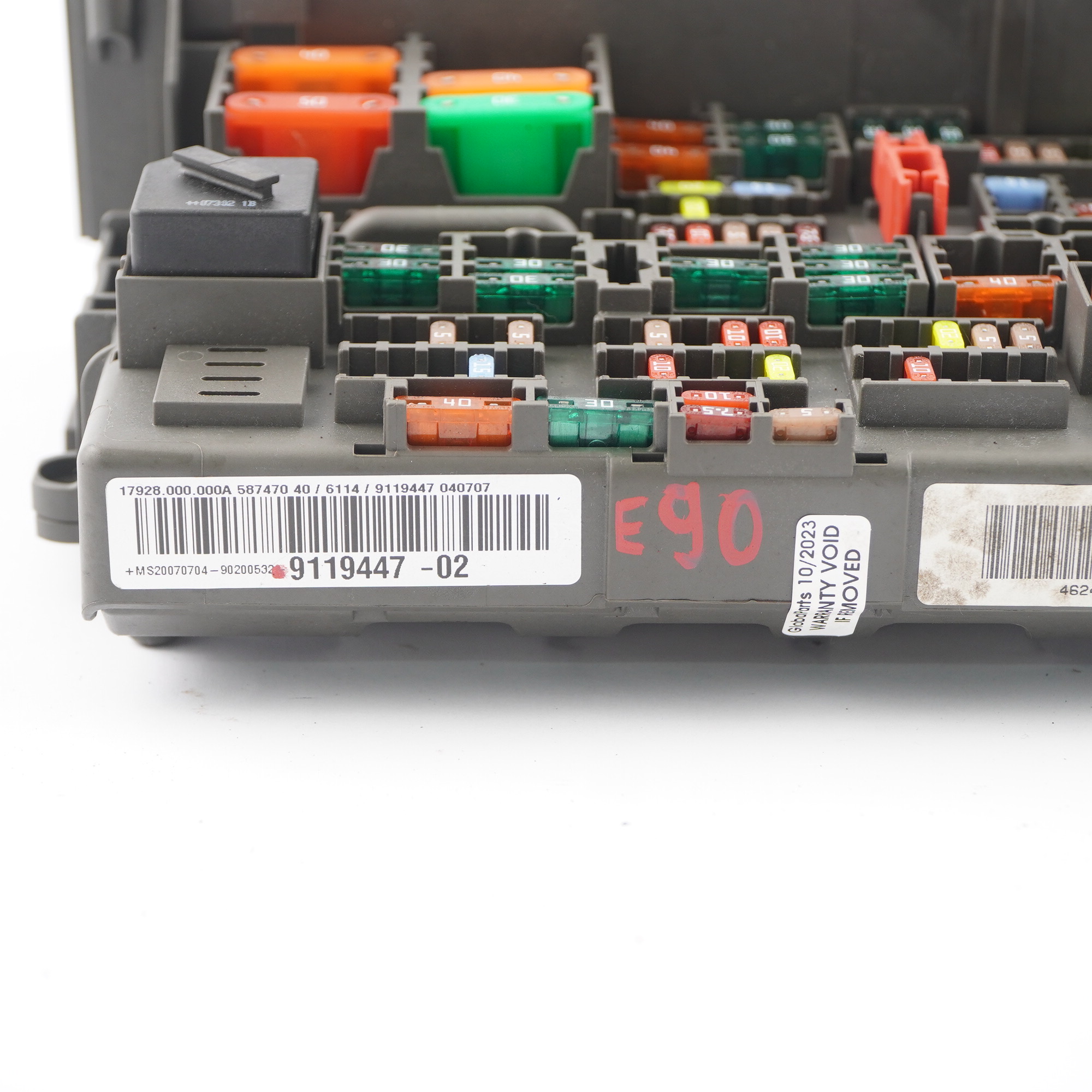 BMW 3 Series E90 E91 E92 Power Distribution Fuse Box Front 9119447